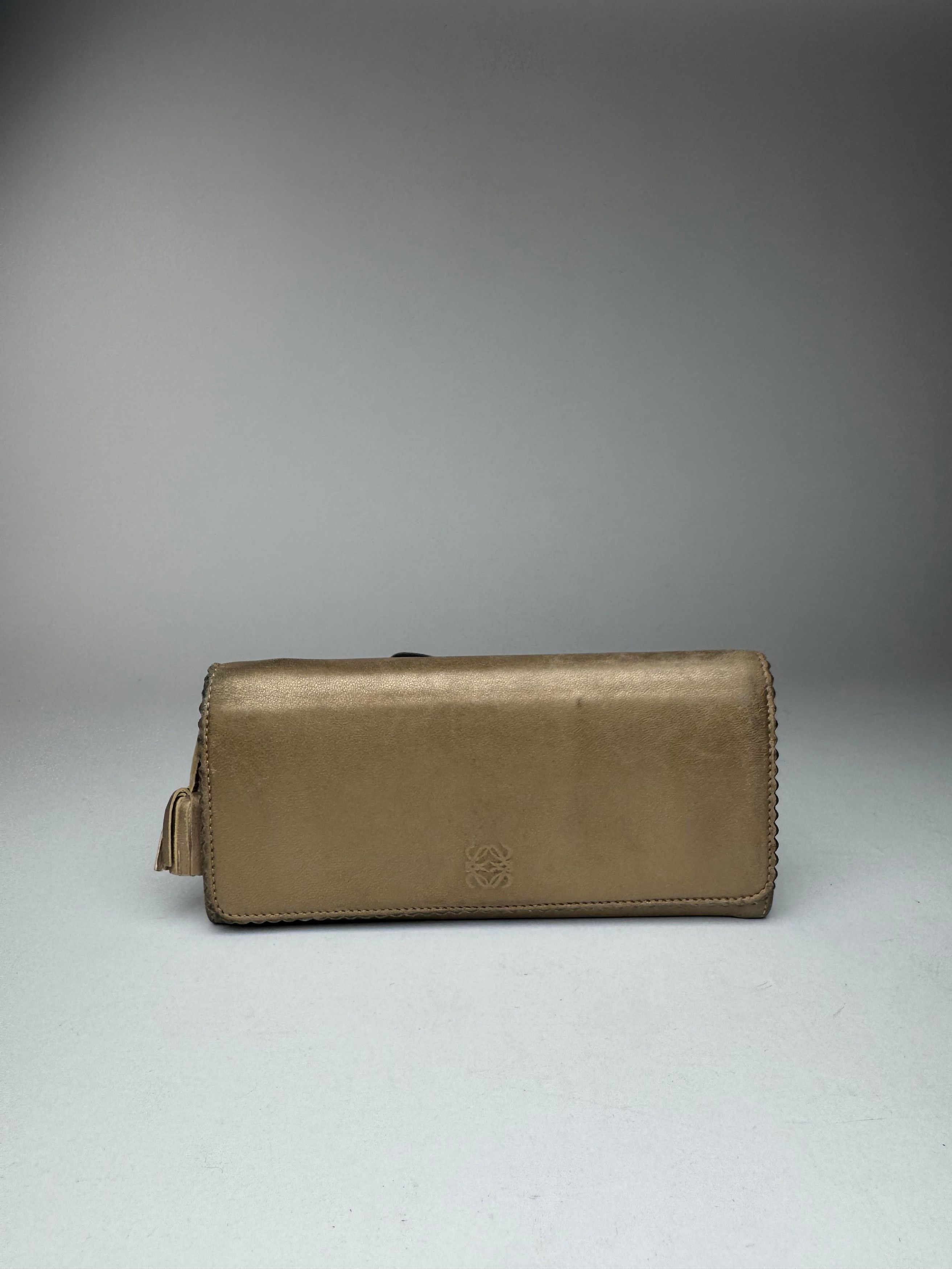 Loewe Vintage Madrid Leather wallet golden Size ONE SIZE - 3 Thumbnail