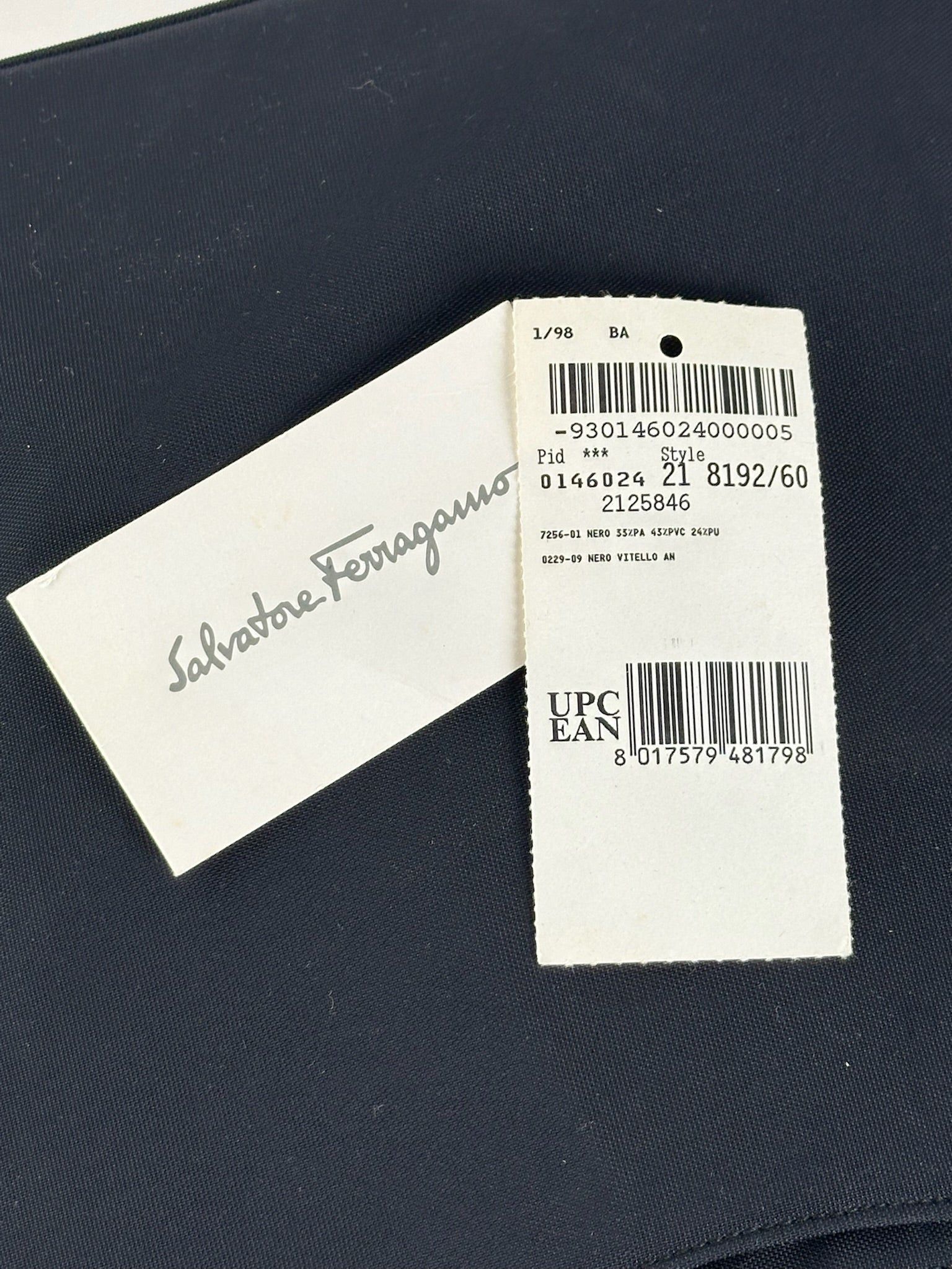 Salvatore Ferragamo Vintage Ferragamo Canvas bag black Size ONE SIZE - 2 Thumbnail