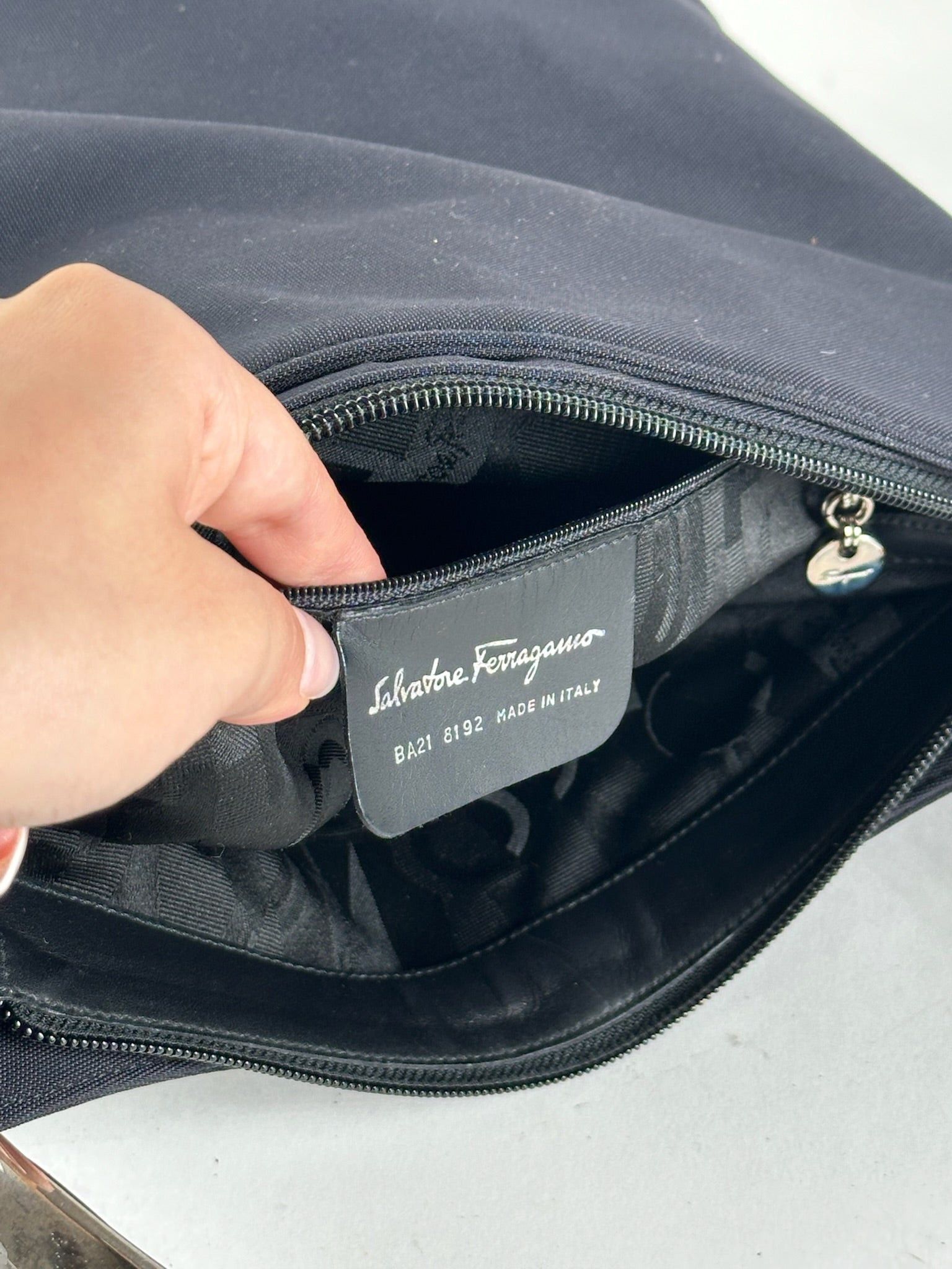 Salvatore Ferragamo Vintage Ferragamo Canvas bag black Size ONE SIZE - 5 Thumbnail