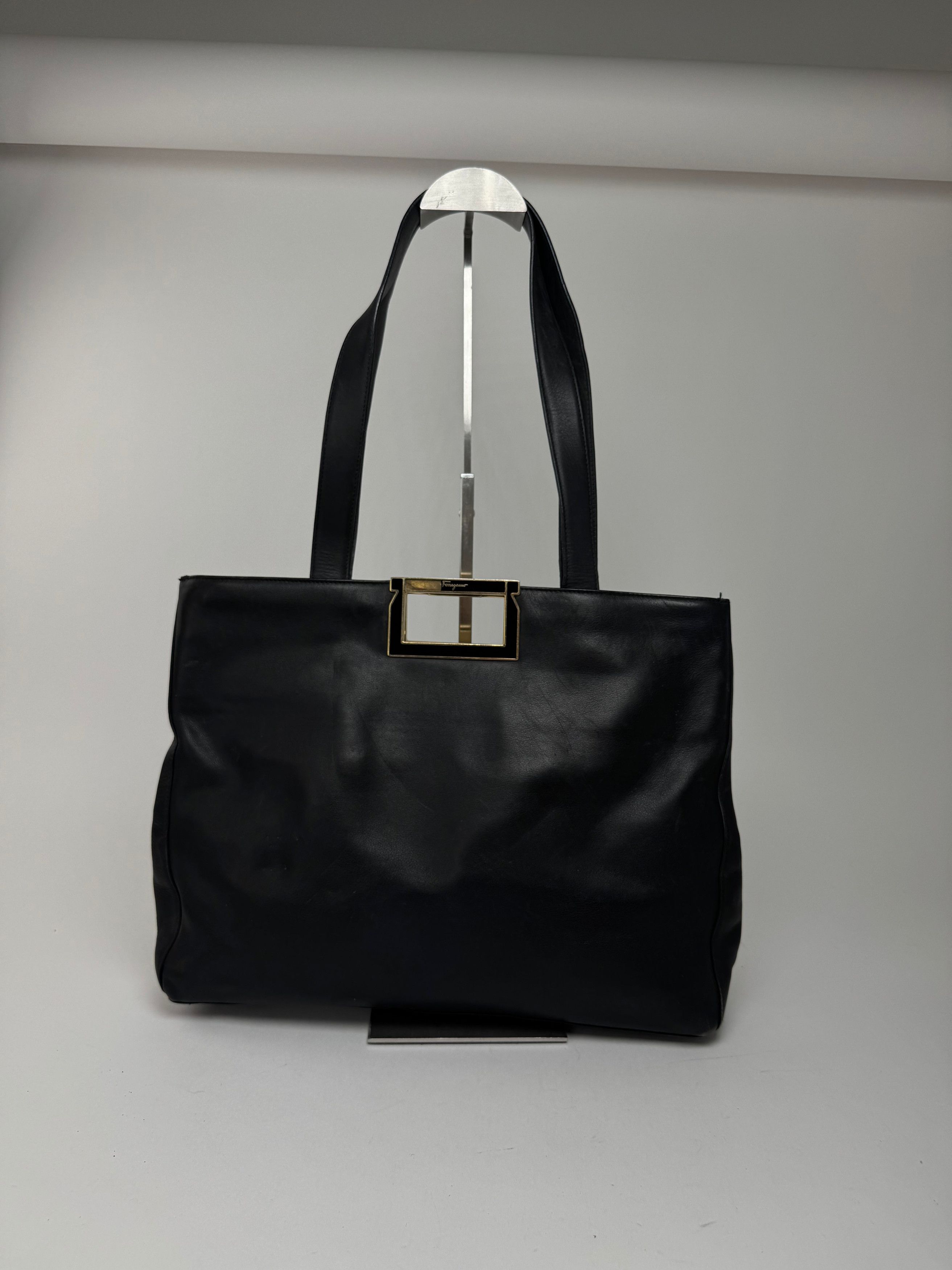 Salvatore Ferragamo Vintage Leather bag black Size ONE SIZE - 15 Thumbnail