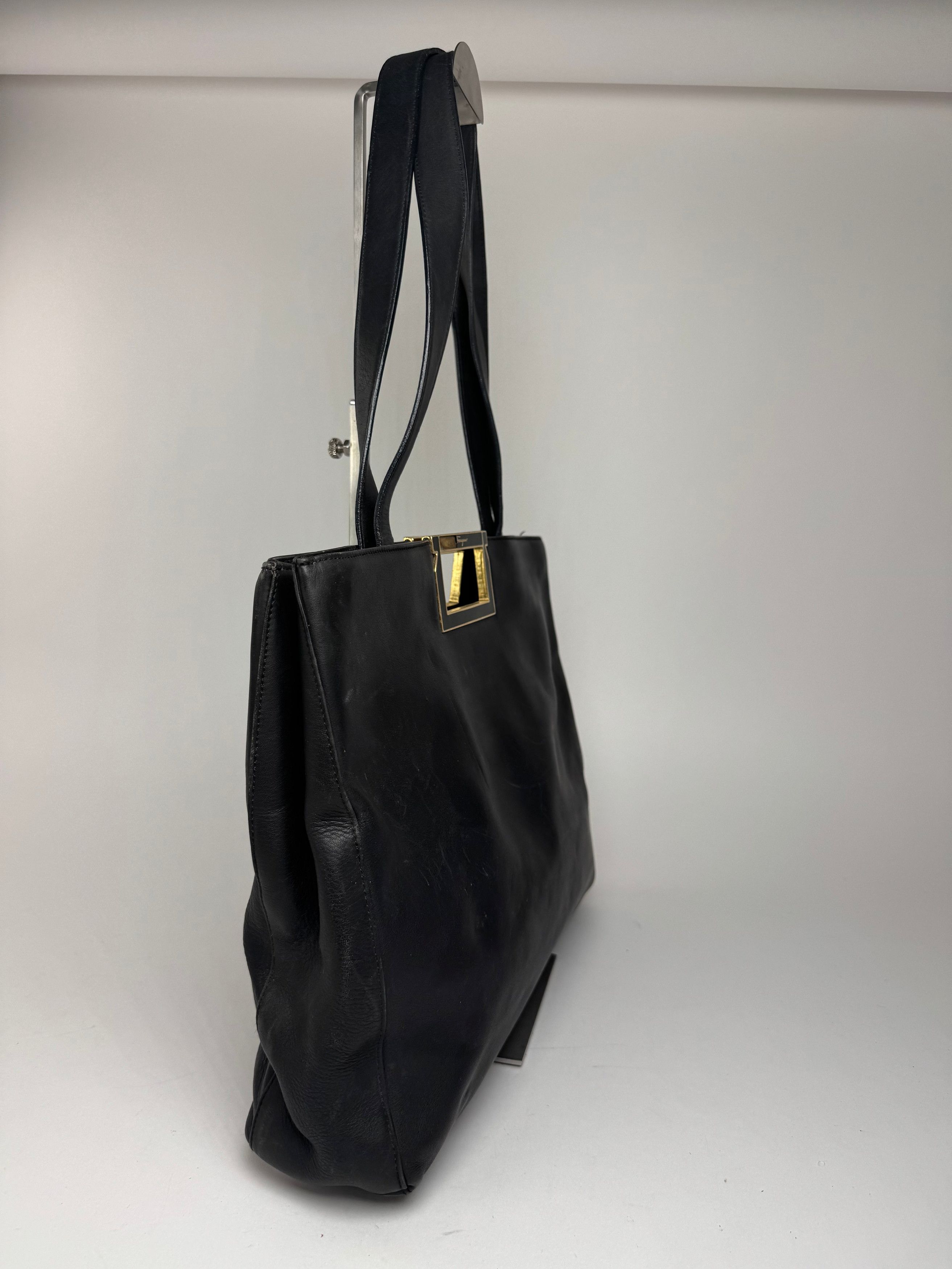 Salvatore Ferragamo Vintage Leather bag black Size ONE SIZE - 7 Thumbnail