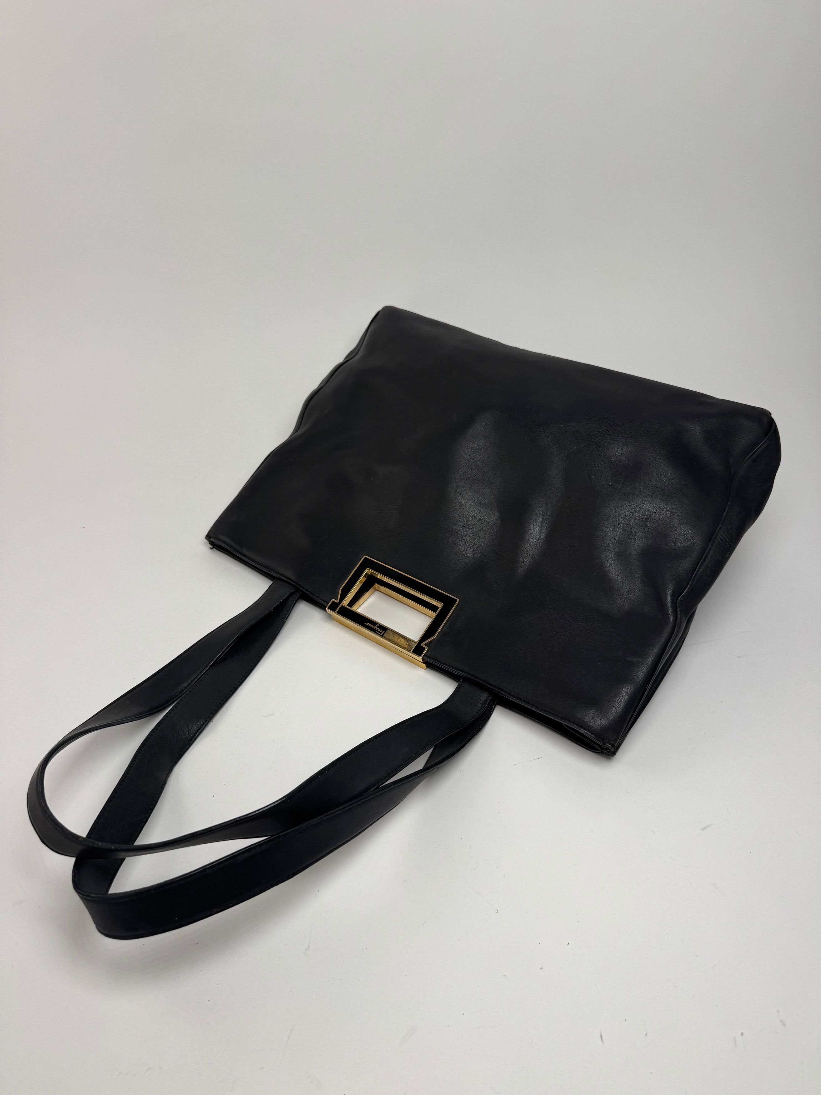 Salvatore Ferragamo Vintage Leather bag black Size ONE SIZE - 10 Thumbnail