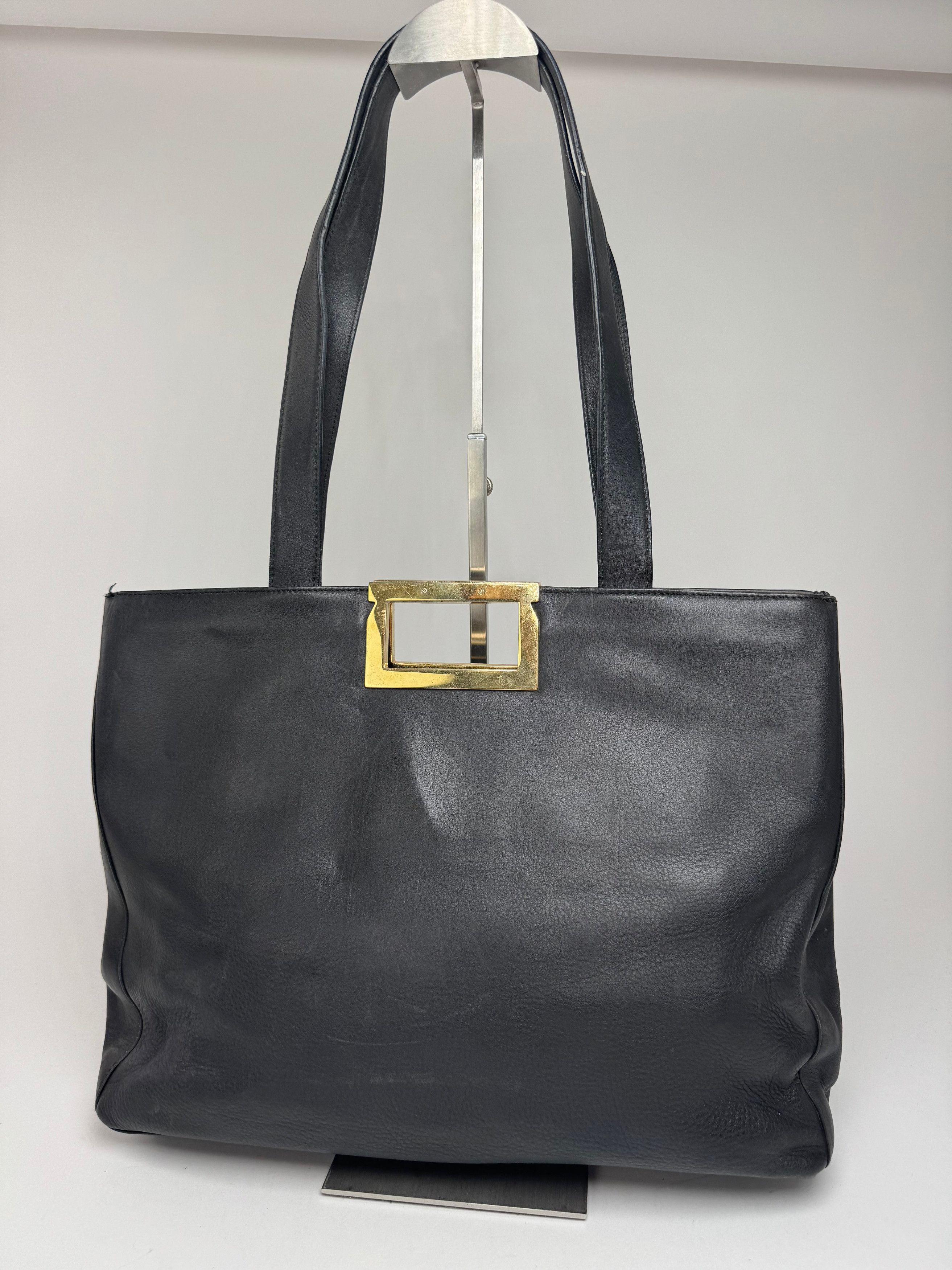 Salvatore Ferragamo Vintage Leather bag black Size ONE SIZE - 9 Thumbnail
