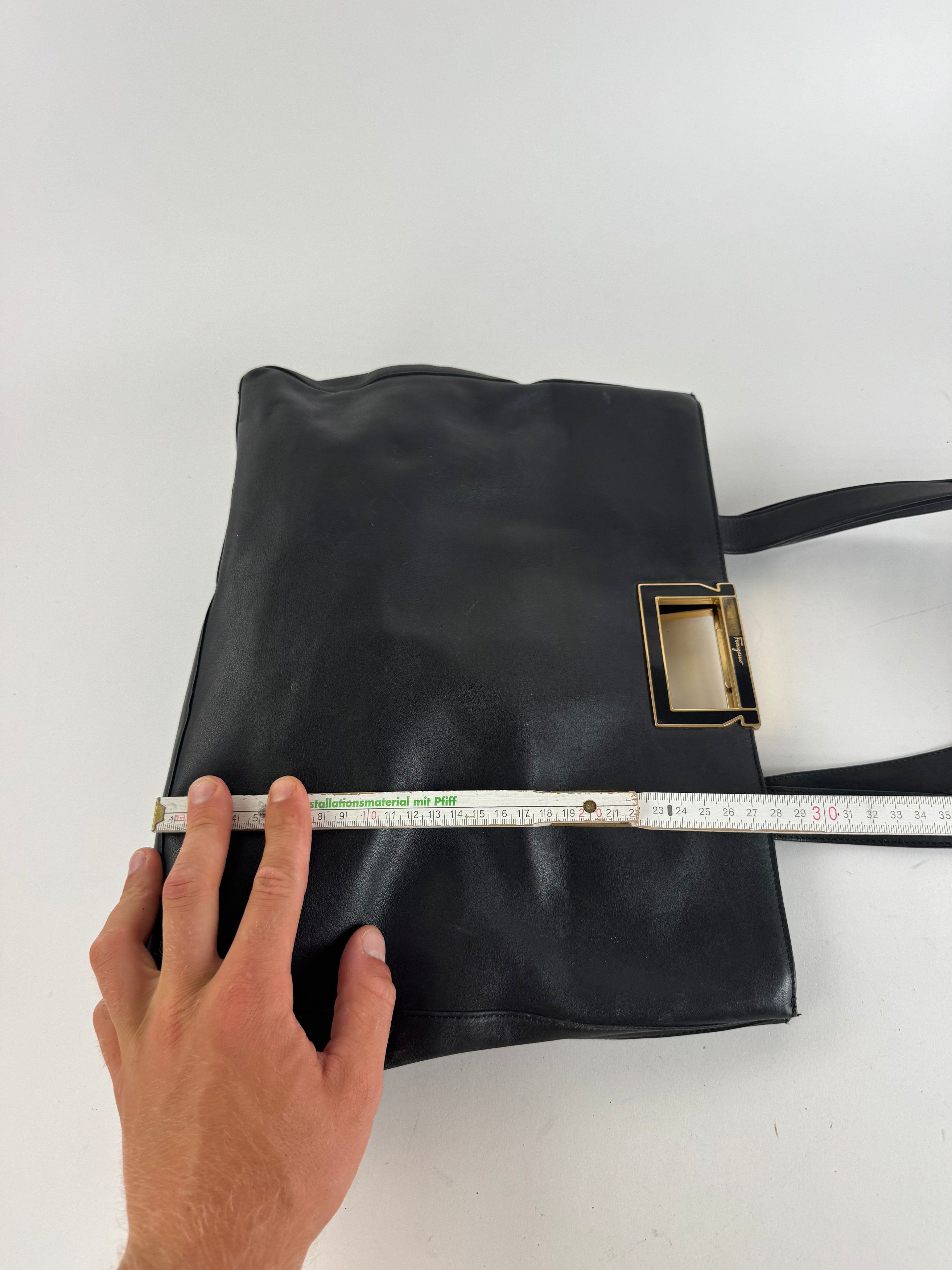 Salvatore Ferragamo Vintage Leather bag black Size ONE SIZE - 13 Thumbnail