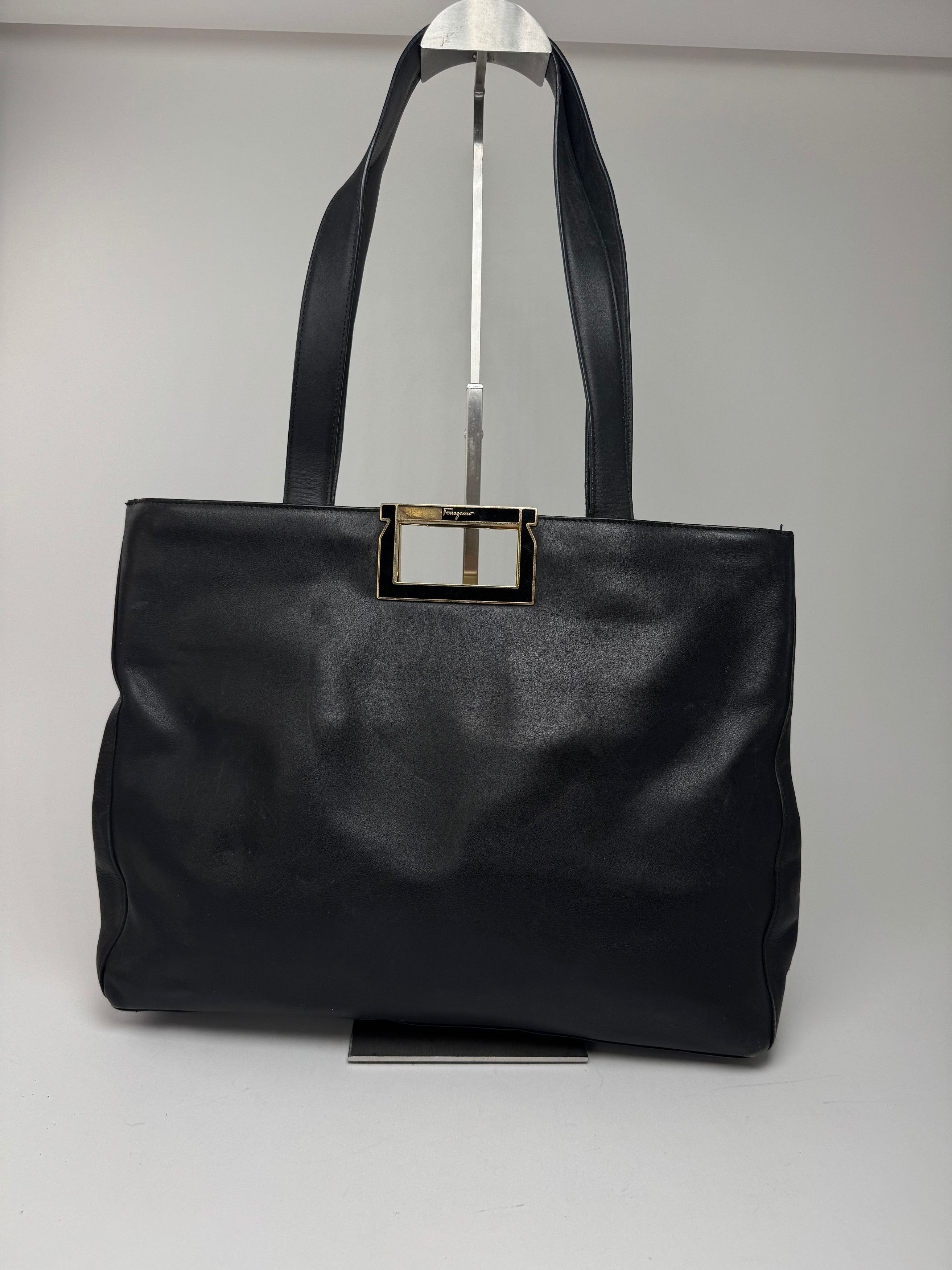 Salvatore Ferragamo Vintage Leather bag black Size ONE SIZE - 5 Thumbnail