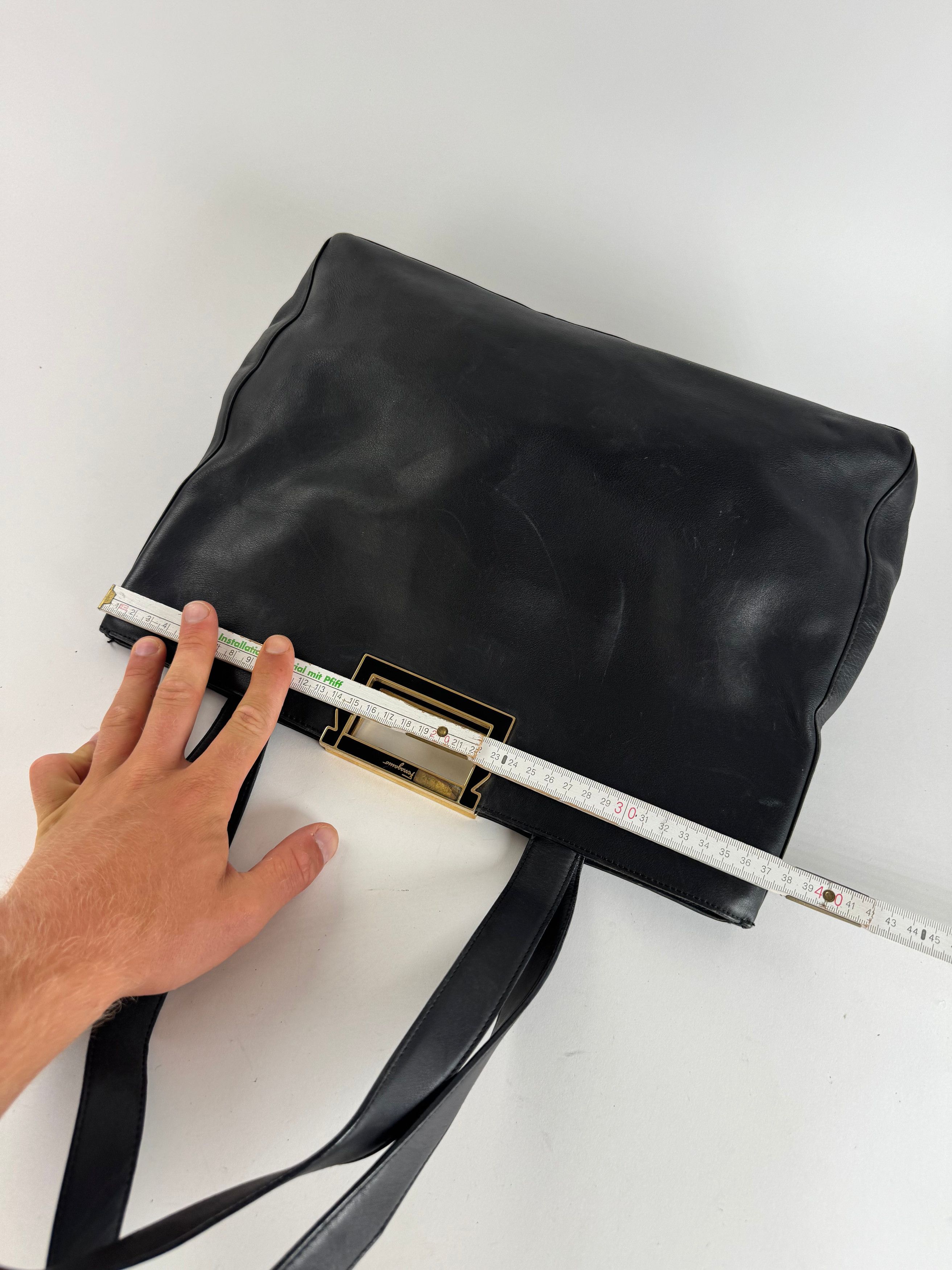 Salvatore Ferragamo Vintage Leather bag black Size ONE SIZE - 12 Thumbnail