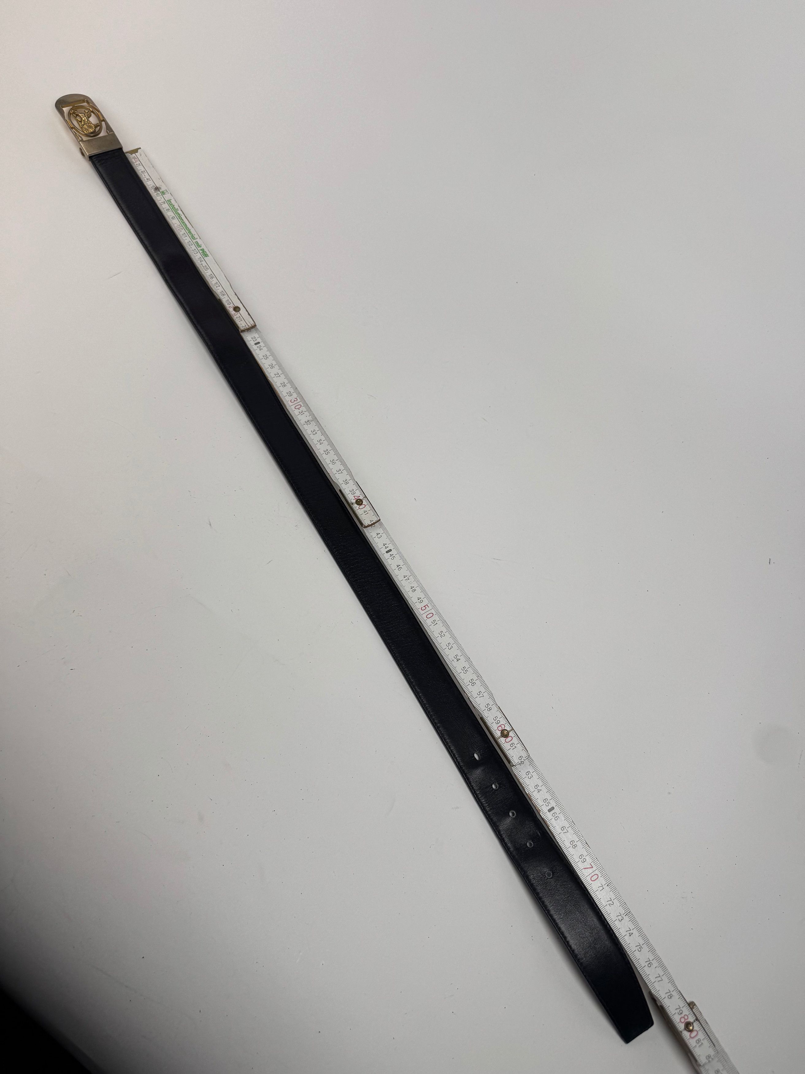 Celine Vintage Paris leather belt black Size ONE SIZE - 6 Thumbnail
