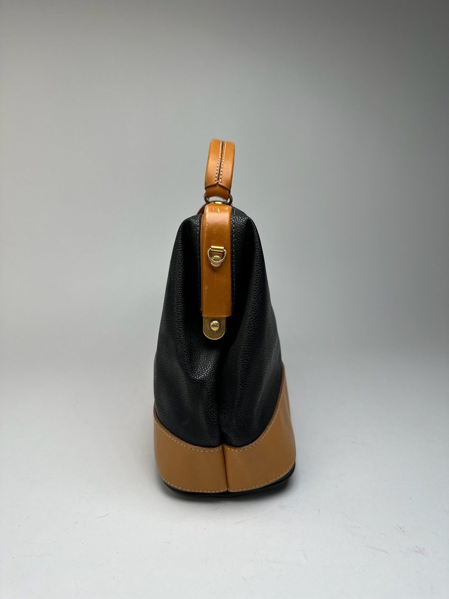 Courreges Vintage leather bag brown black Size ONE SIZE - 6 Thumbnail