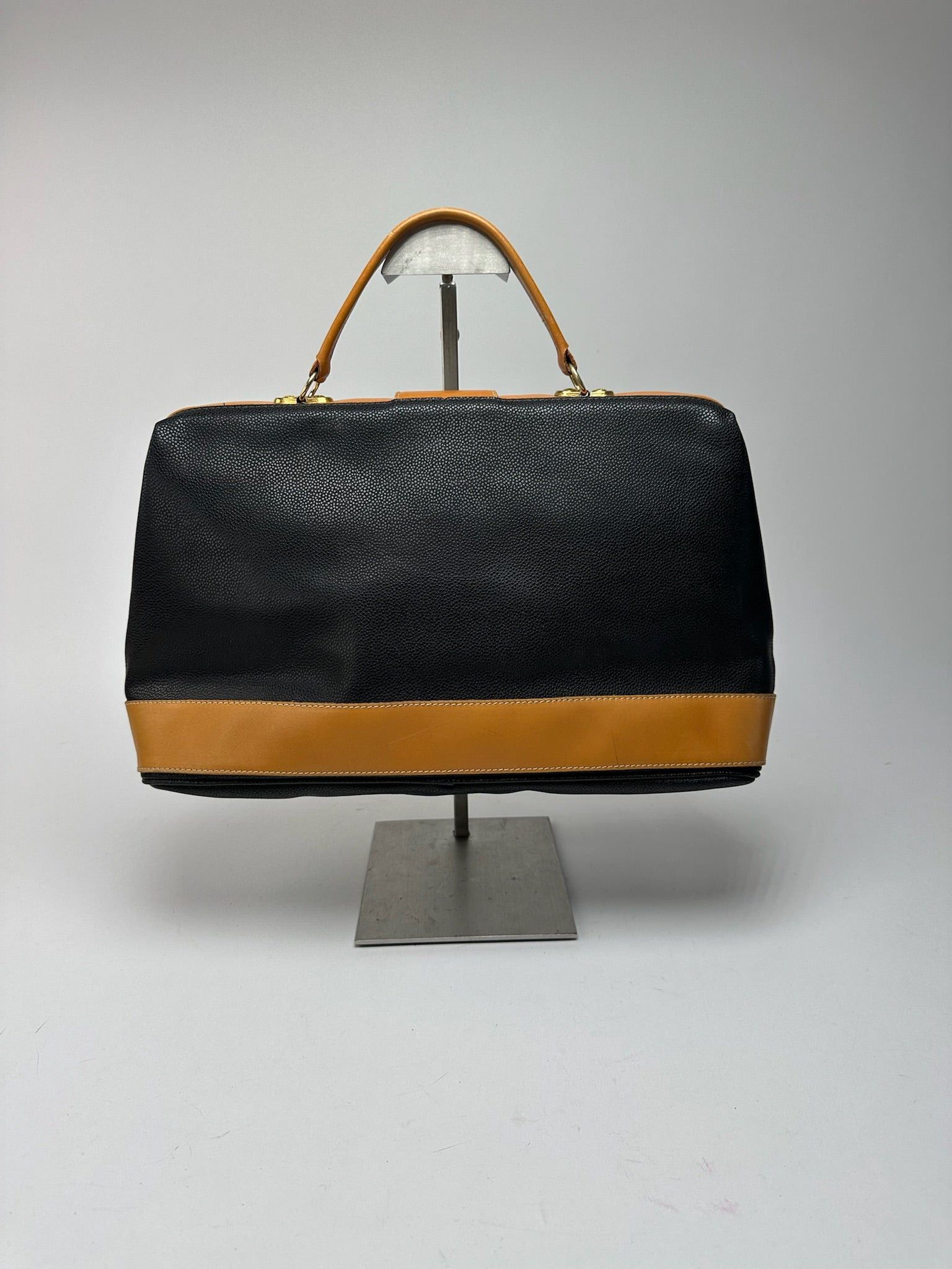 Courreges Vintage leather bag brown black Size ONE SIZE - 2 Thumbnail