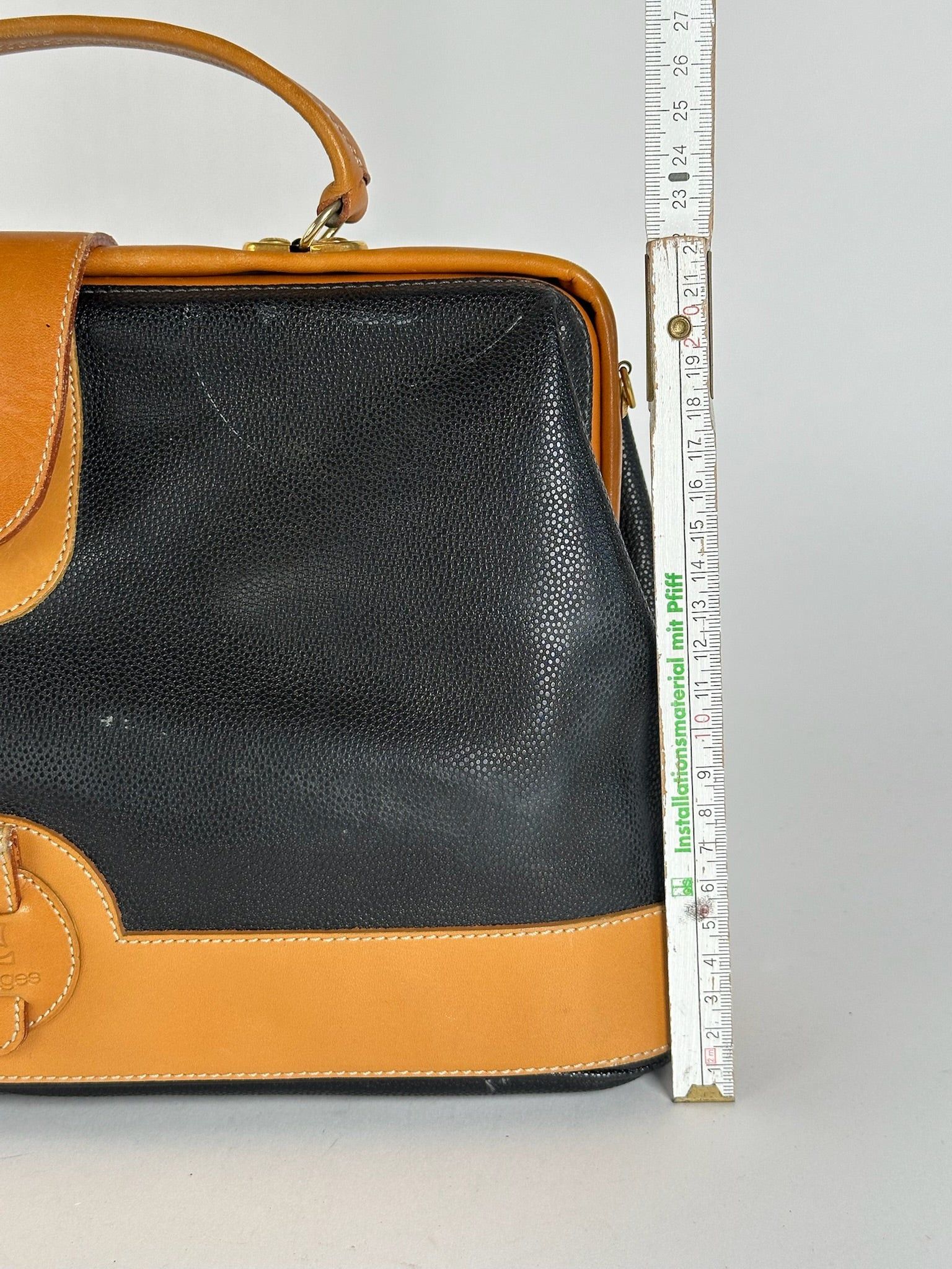 Courreges Vintage leather bag brown black Size ONE SIZE - 12 Thumbnail