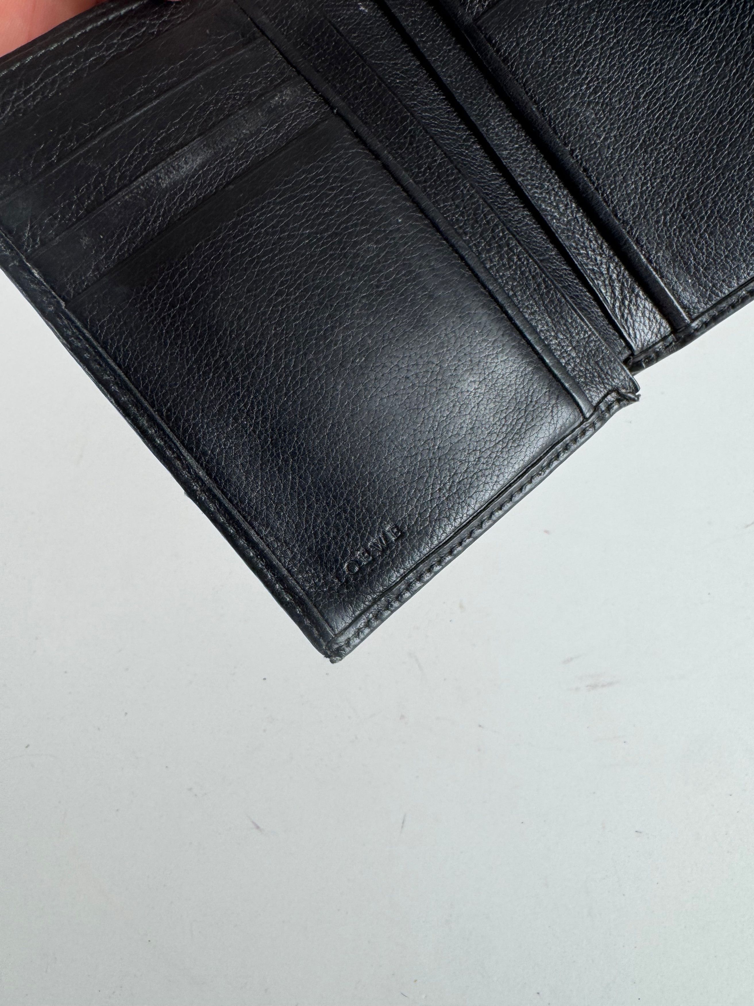 Loewe Vintage Anagram Leather wallet black Size ONE SIZE - 6 Thumbnail