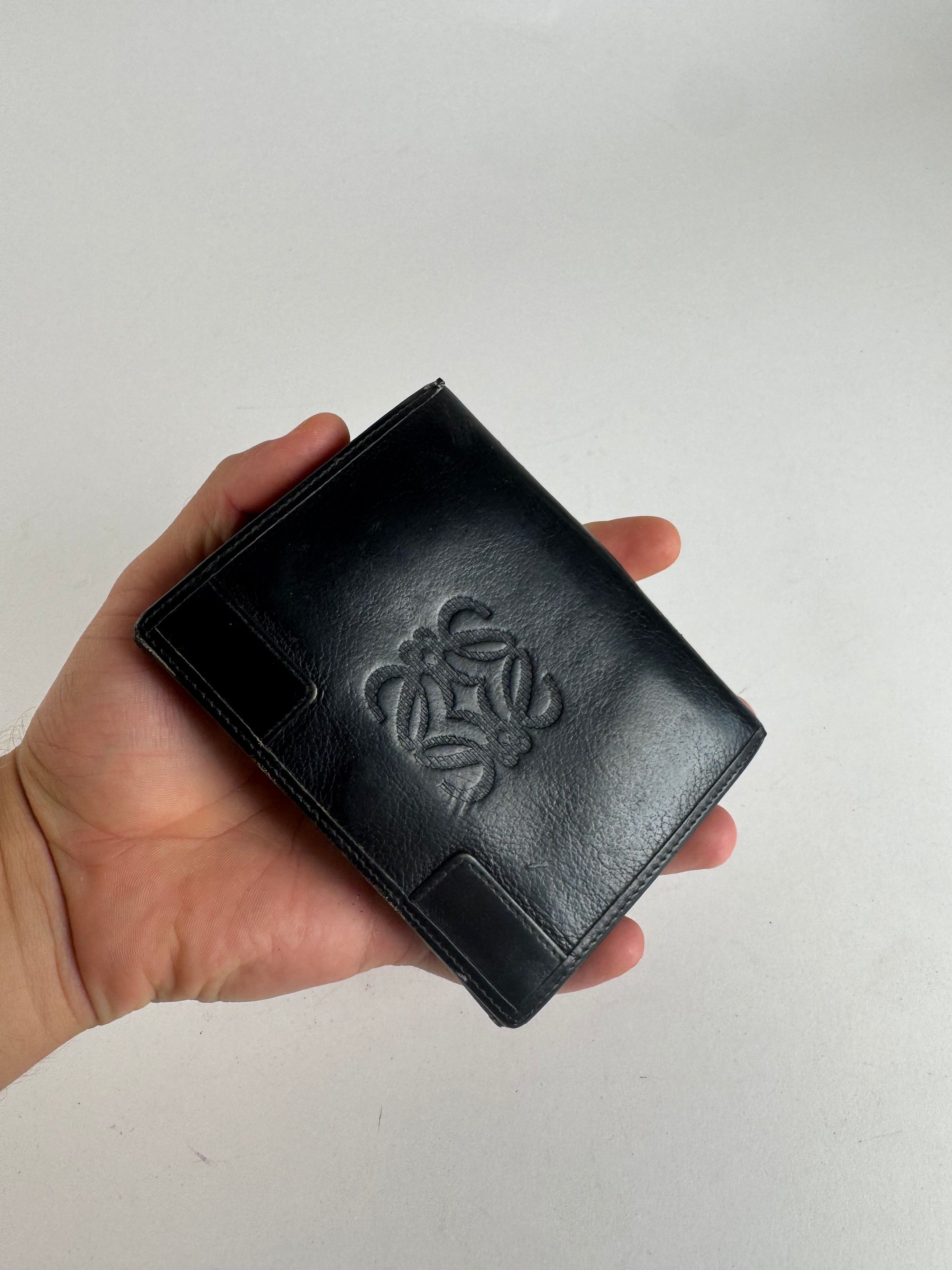 Loewe Vintage Anagram Leather wallet black Size ONE SIZE - 3 Thumbnail
