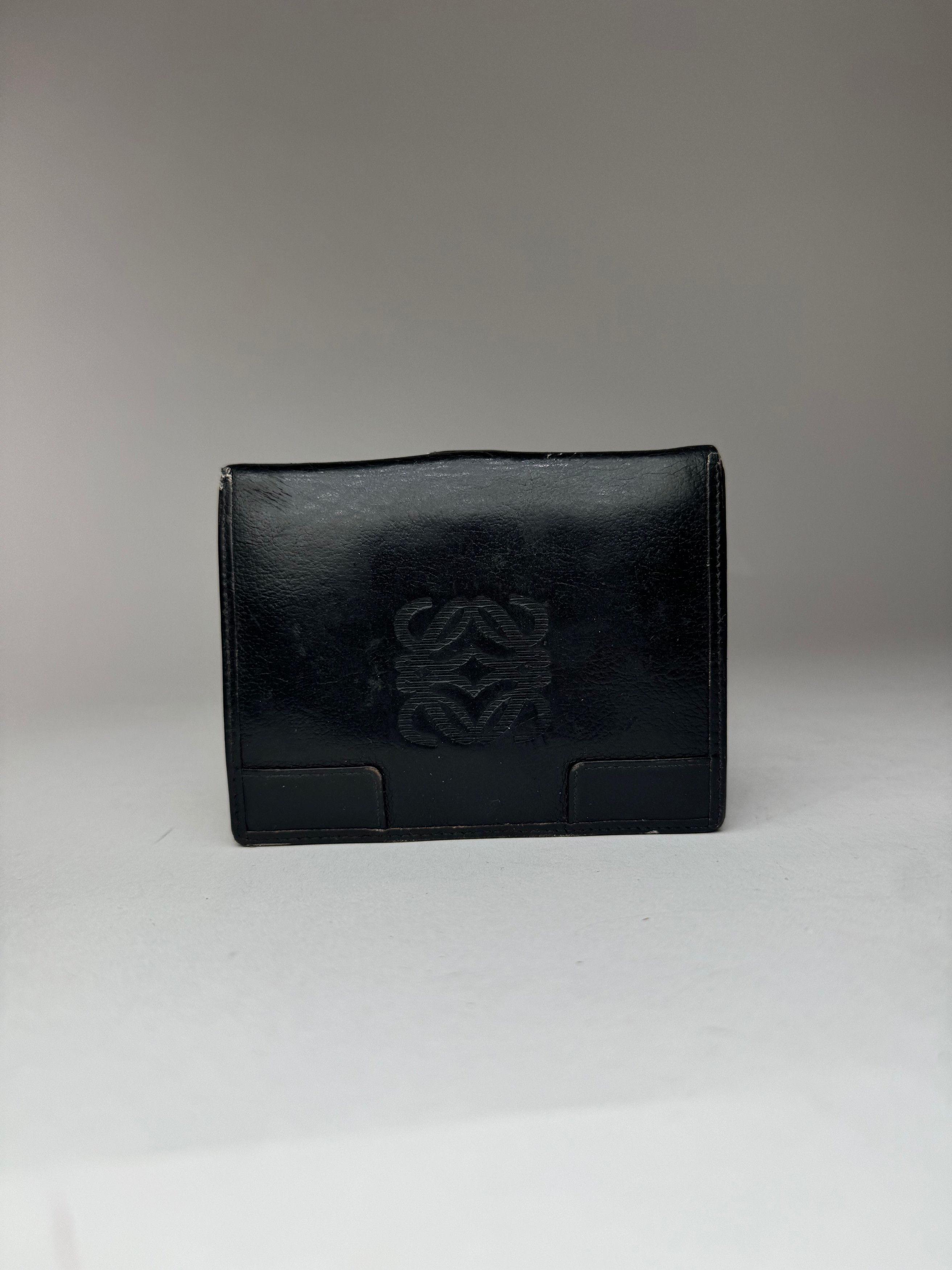 Loewe Vintage Anagram Leather wallet black Size ONE SIZE - 11 Thumbnail