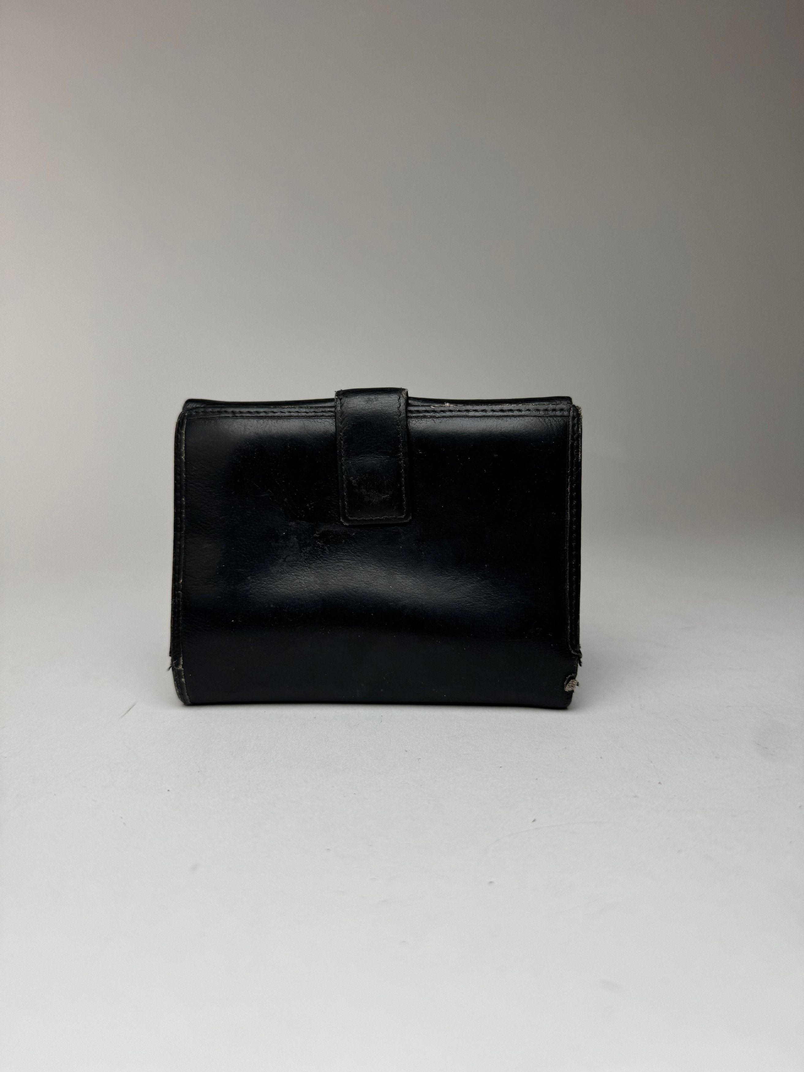 Loewe Vintage Anagram Leather wallet black Size ONE SIZE - 12 Thumbnail