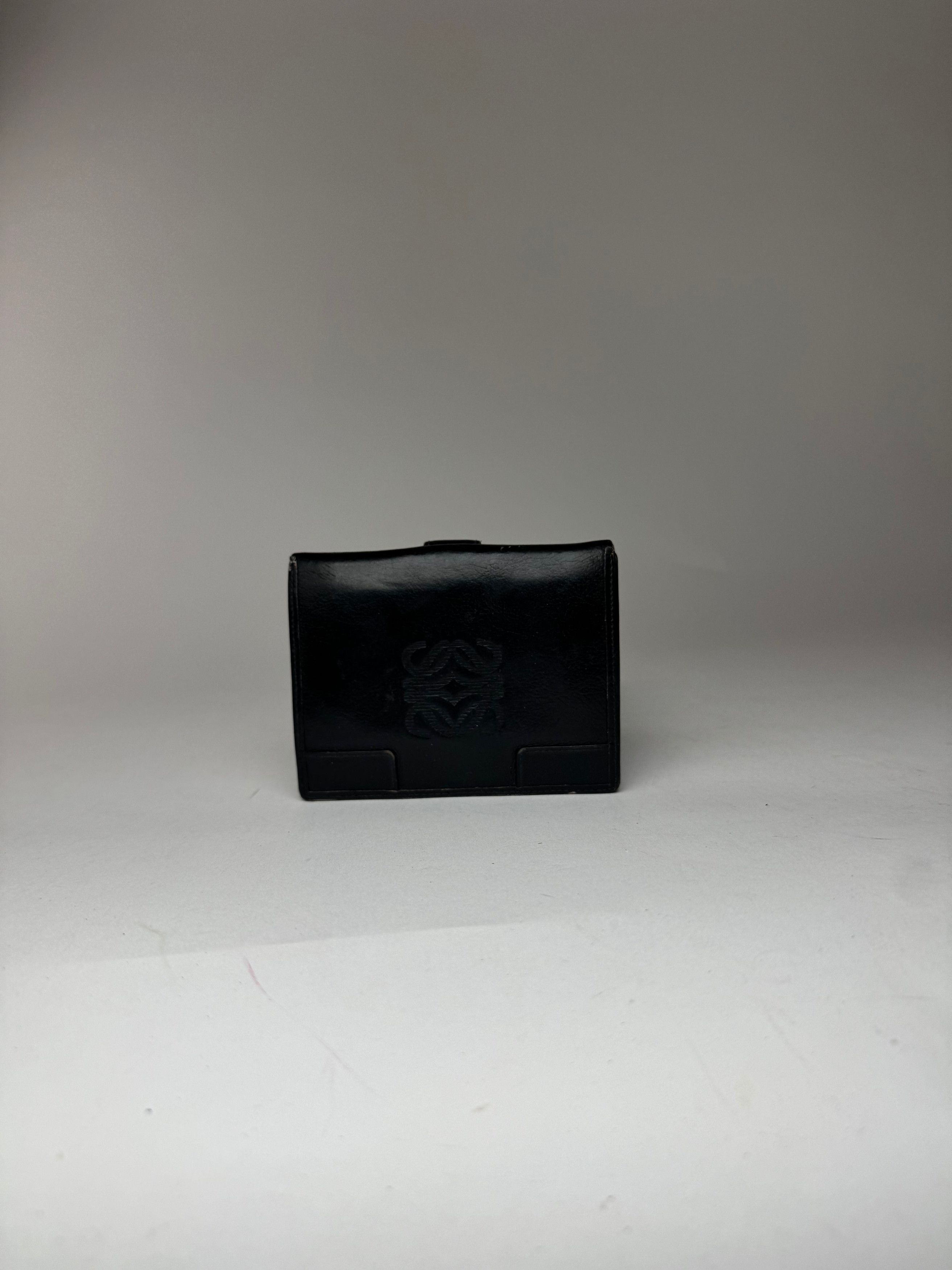 Loewe Vintage Anagram Leather wallet black Size ONE SIZE - 7 Thumbnail