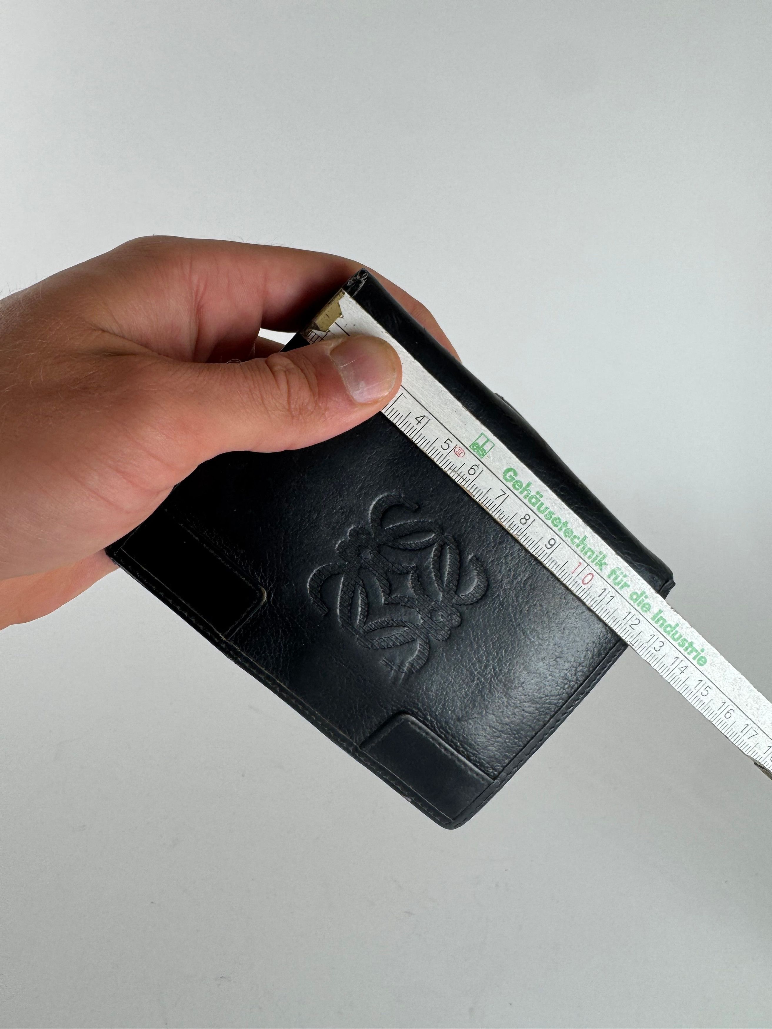 Loewe Vintage Anagram Leather wallet black Size ONE SIZE - 9 Thumbnail