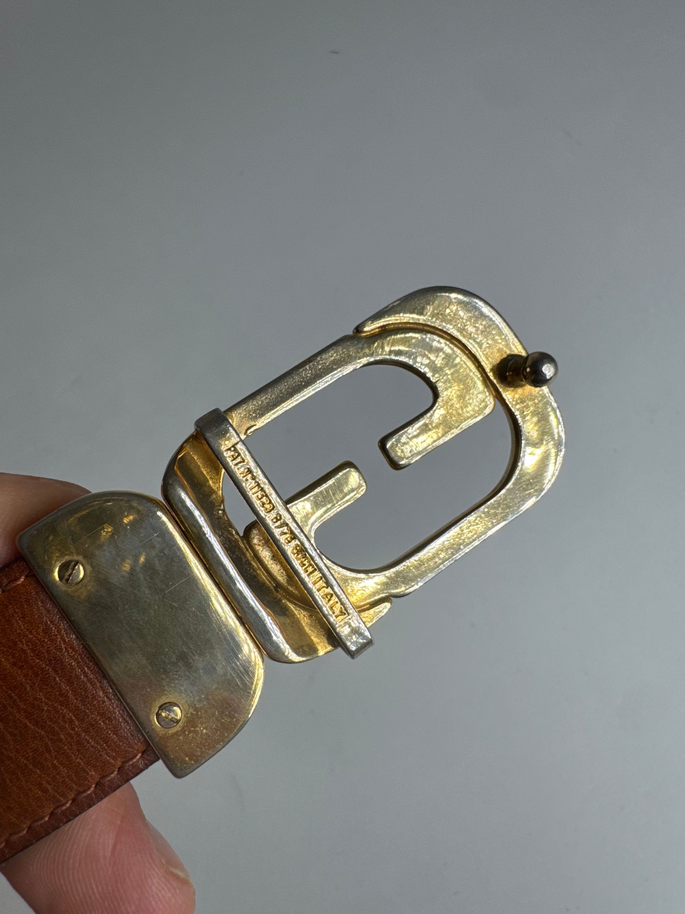 Gucci Vintage Leather belt black Size ONE SIZE - 4 Thumbnail