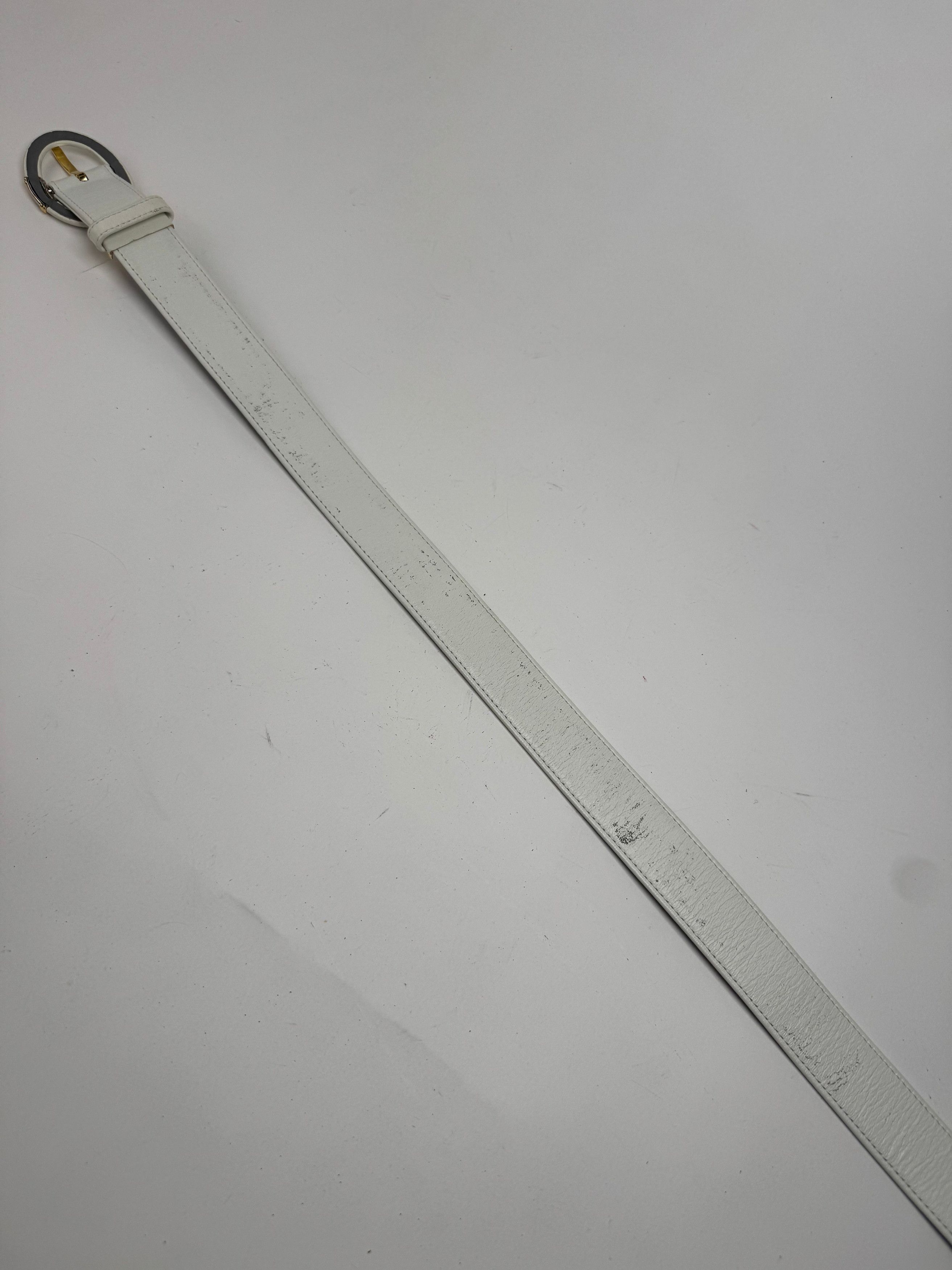 Dior Vintage Leather belt white Size ONE SIZE - 3 Thumbnail