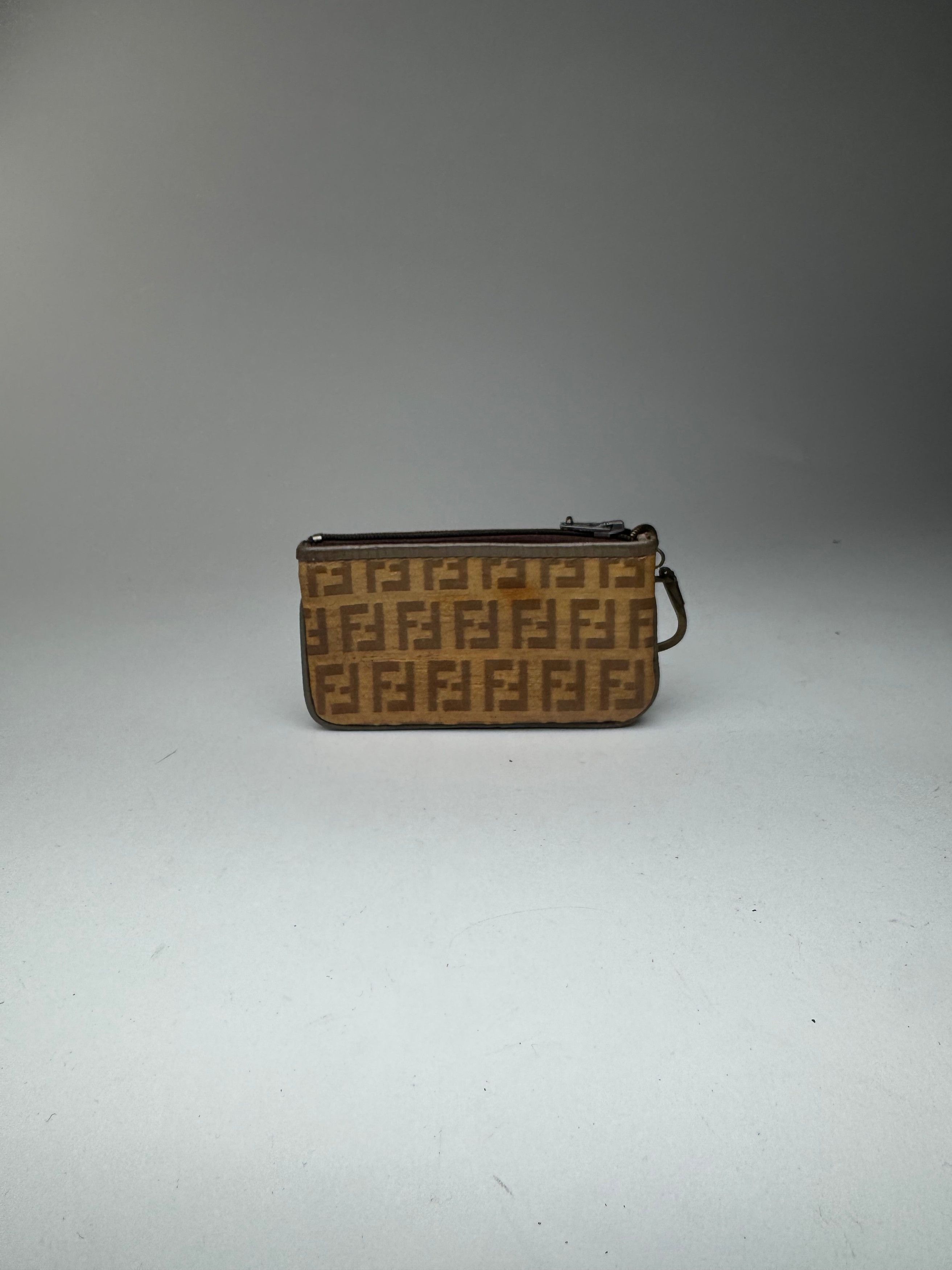 Fendi Vintage Monogram Leather card holder brown Size ONE SIZE - 11 Thumbnail