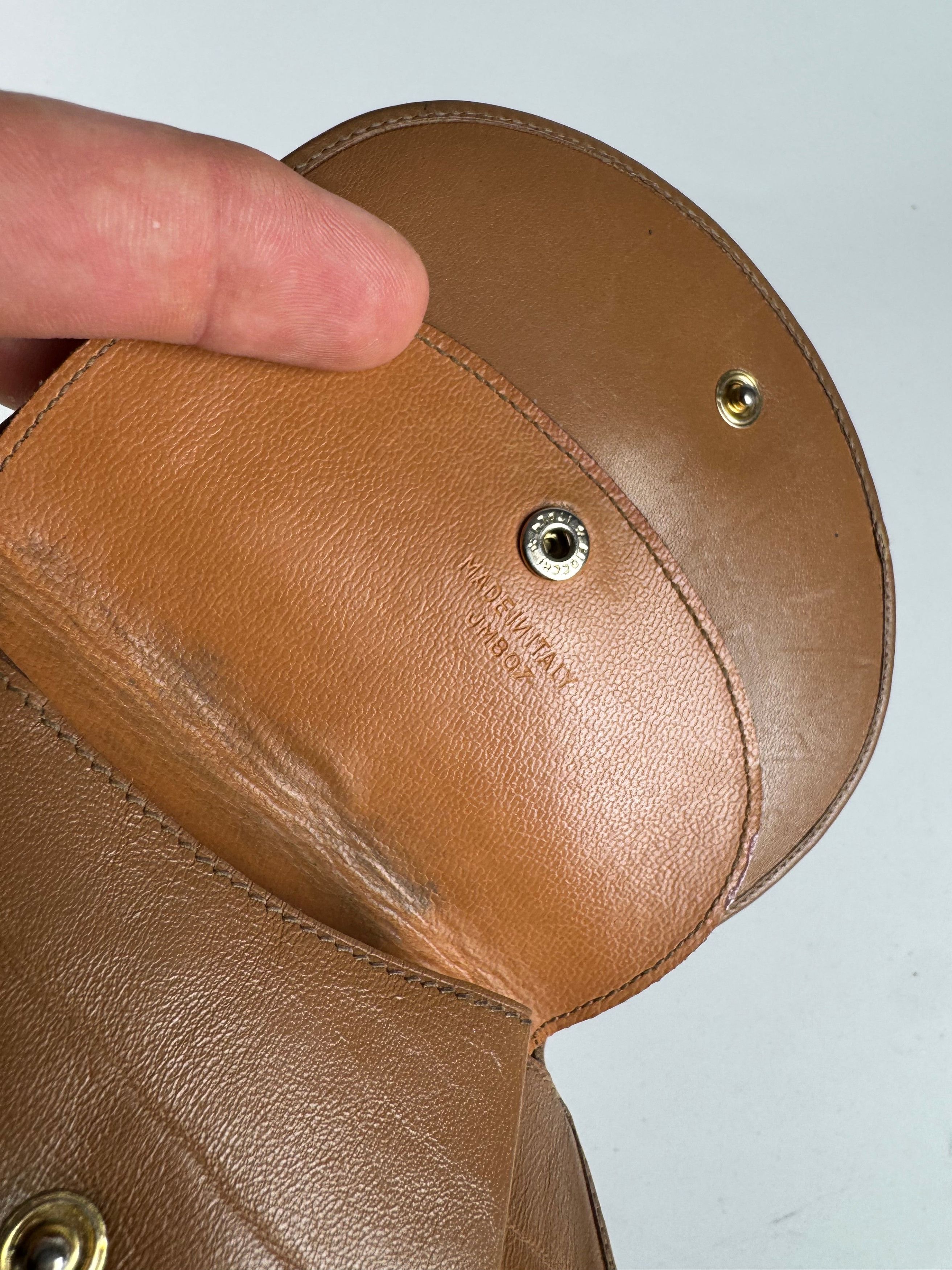 Celine Vintage Triomphe Leather wallet beige brown Size ONE SIZE - 5 Thumbnail