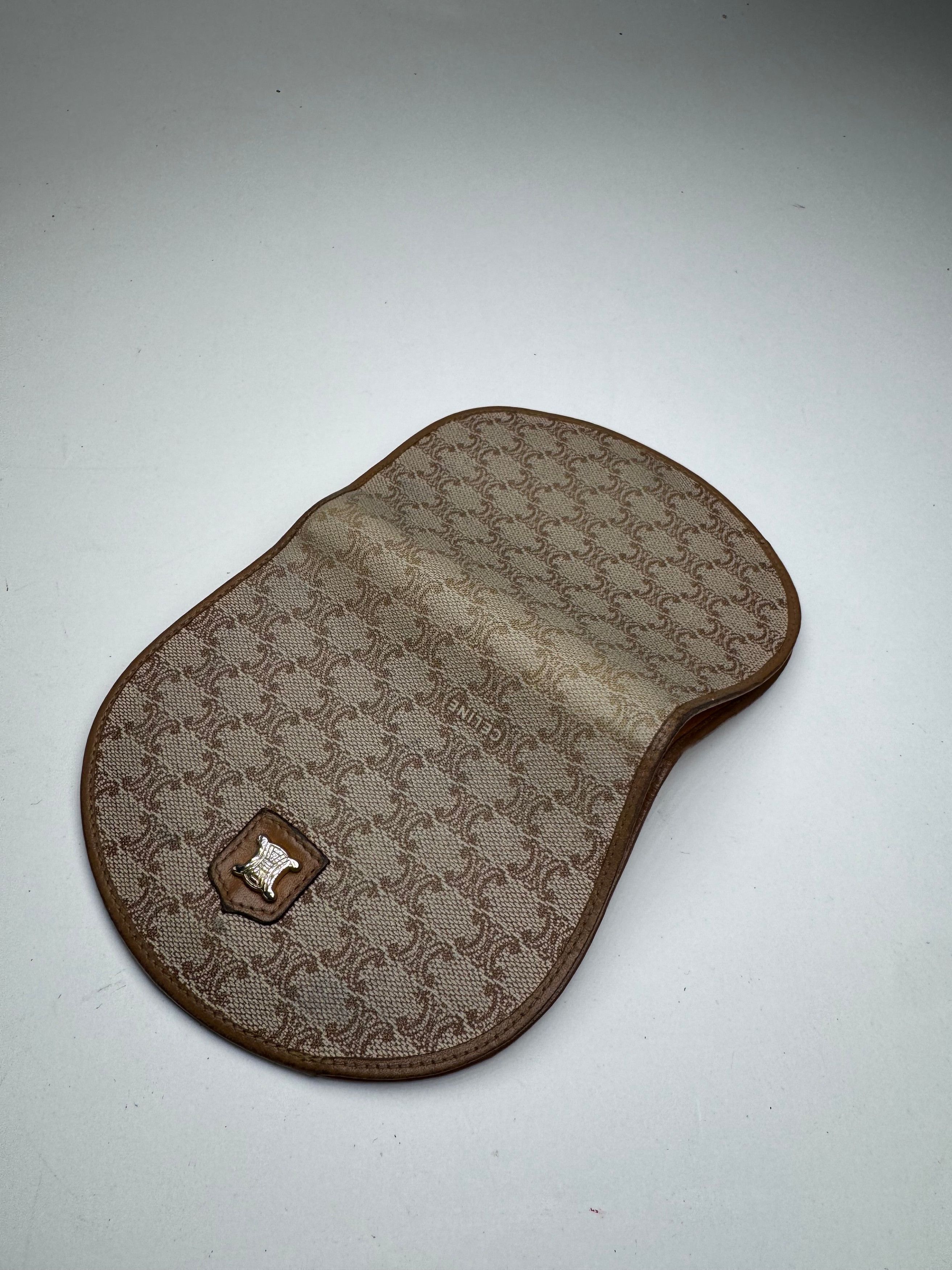Celine Vintage Triomphe Leather wallet beige brown Size ONE SIZE - 6 Thumbnail