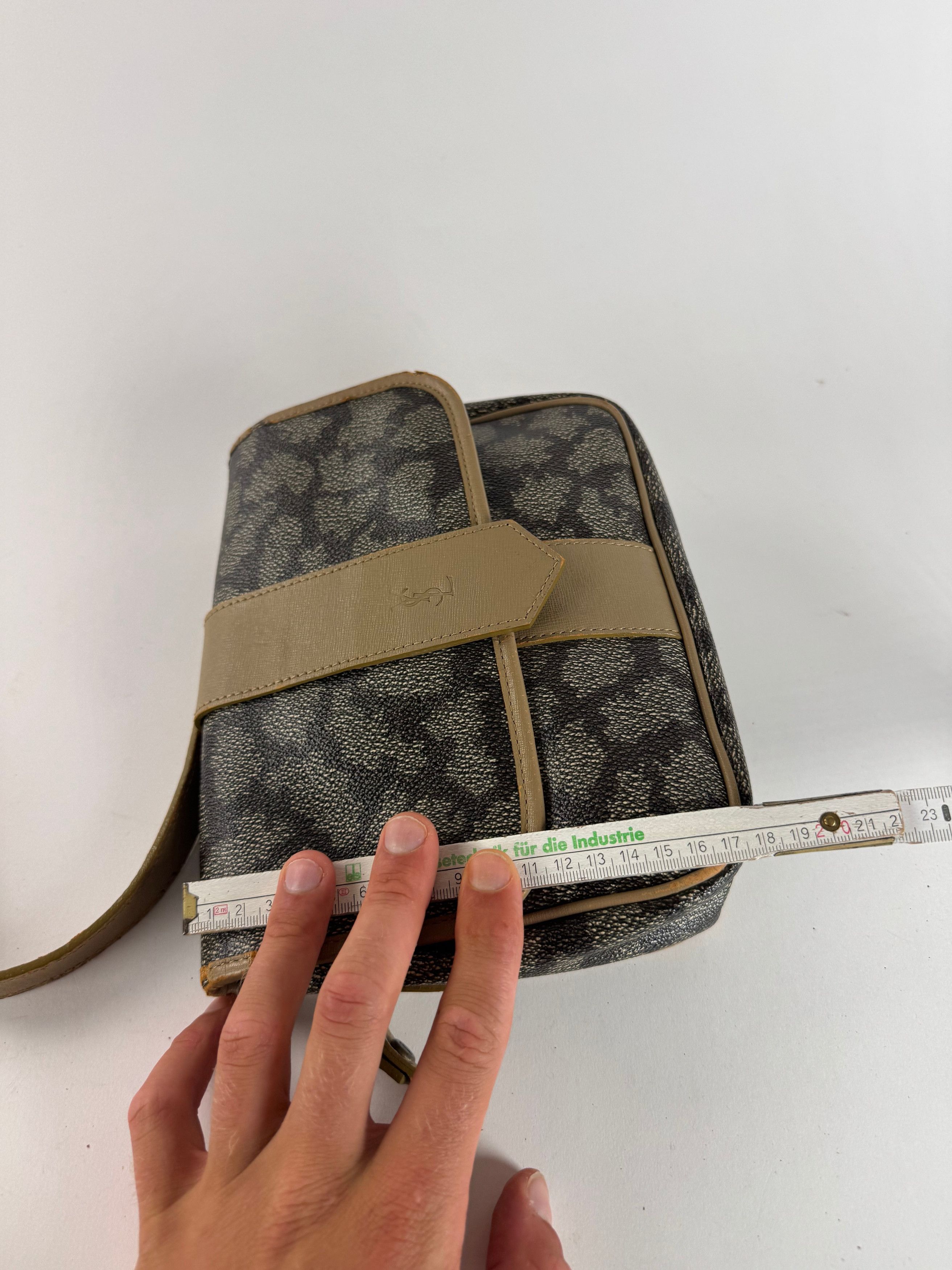 Other Vintage Yves Saint Laurent Leather bag grey brown Size ONE SIZE - 12 Thumbnail