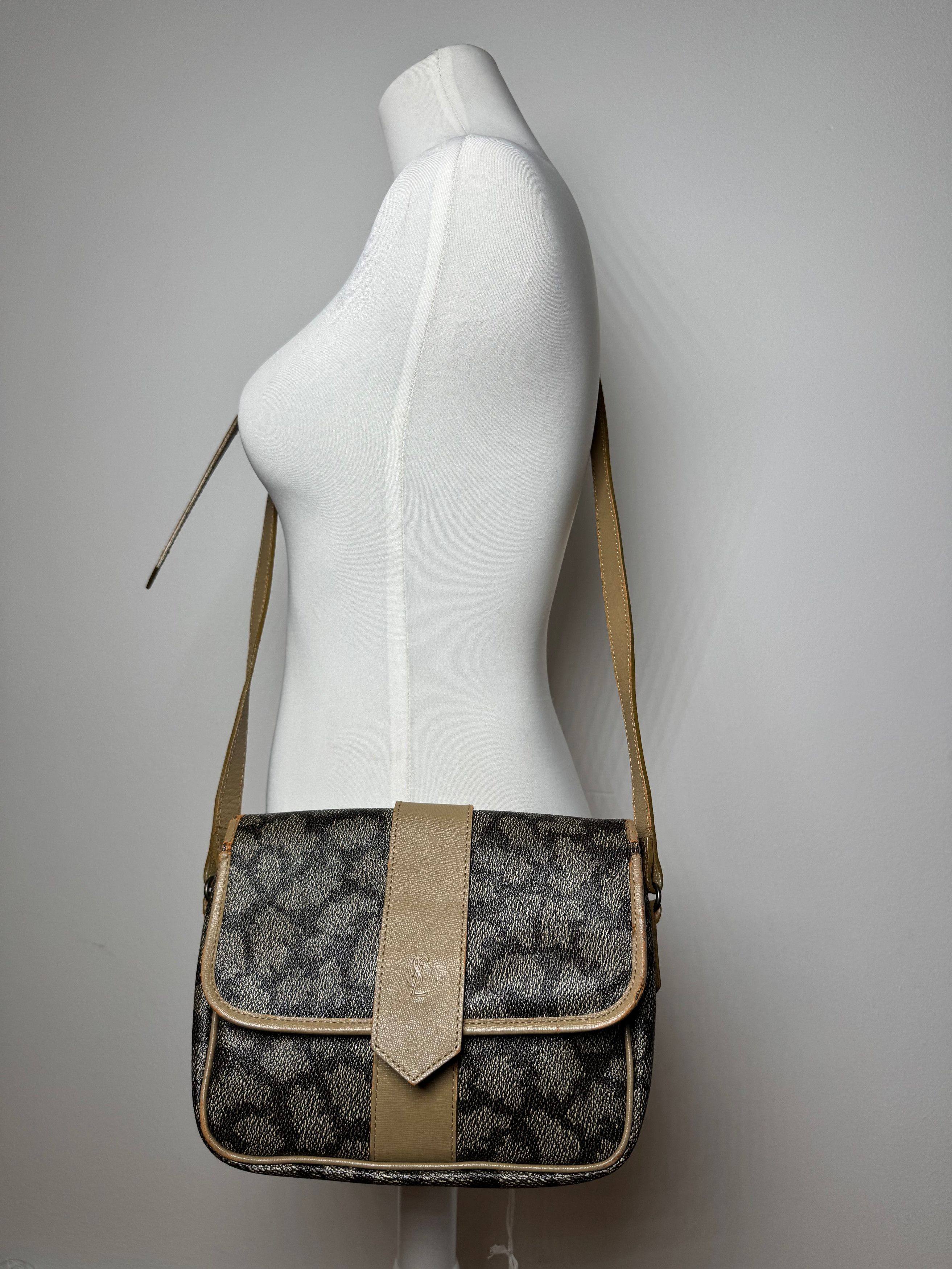 Other Vintage Yves Saint Laurent Leather bag grey brown Size ONE SIZE - 14 Thumbnail