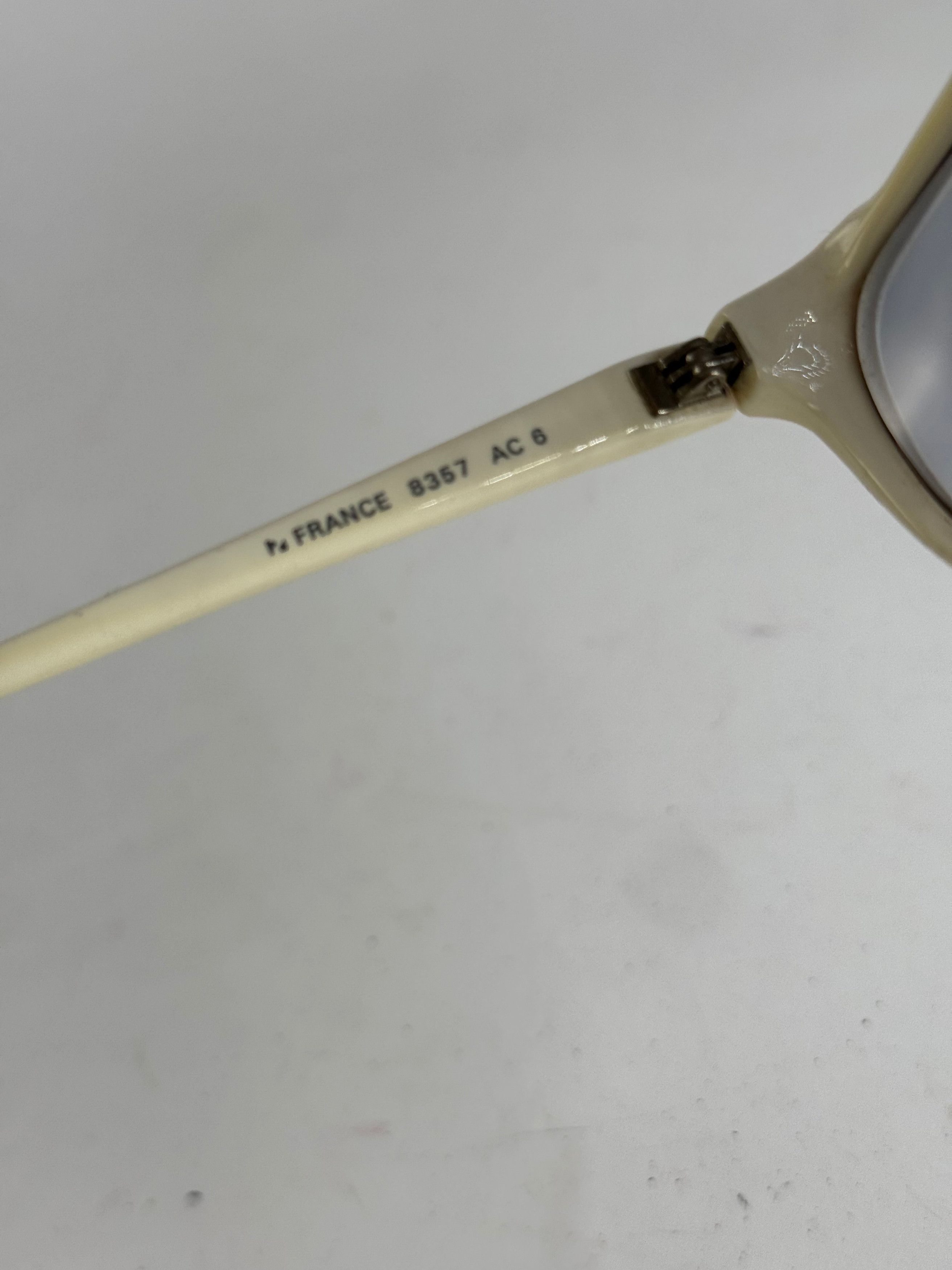 Courreges Vintage Sunglasses White silver Size ONE SIZE - 8 Thumbnail