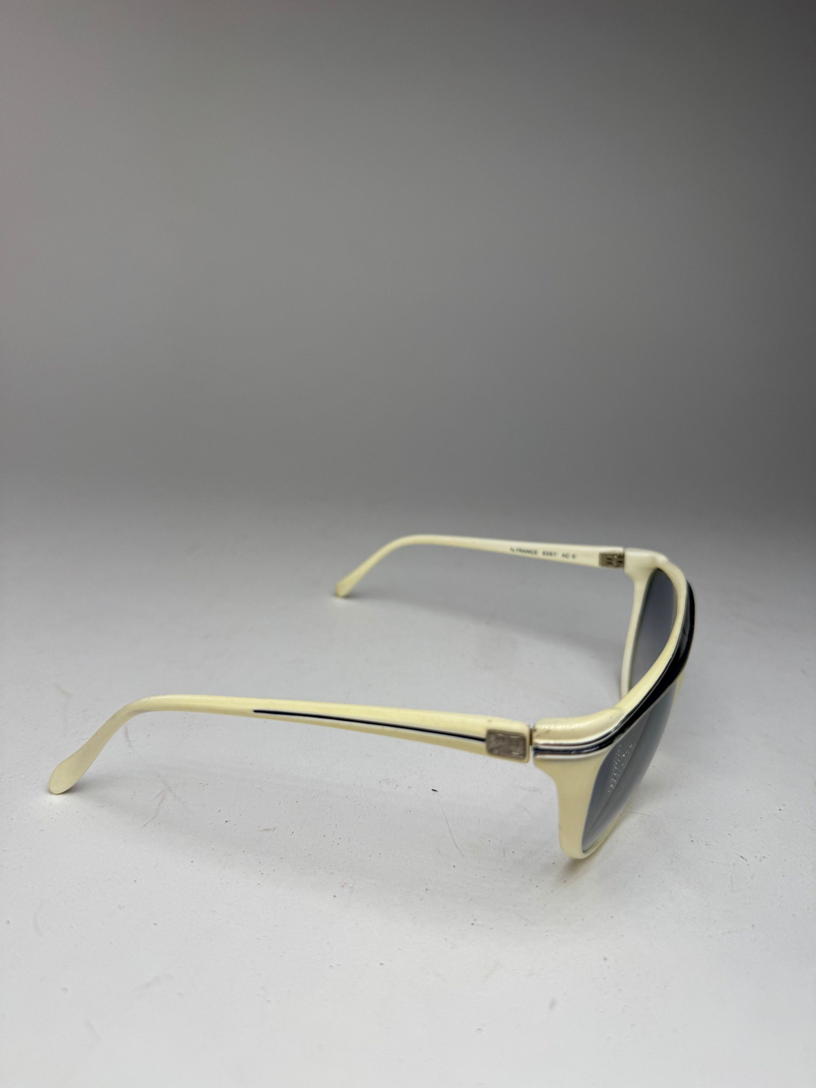 Courreges Vintage Sunglasses White silver Size ONE SIZE - 6 Thumbnail
