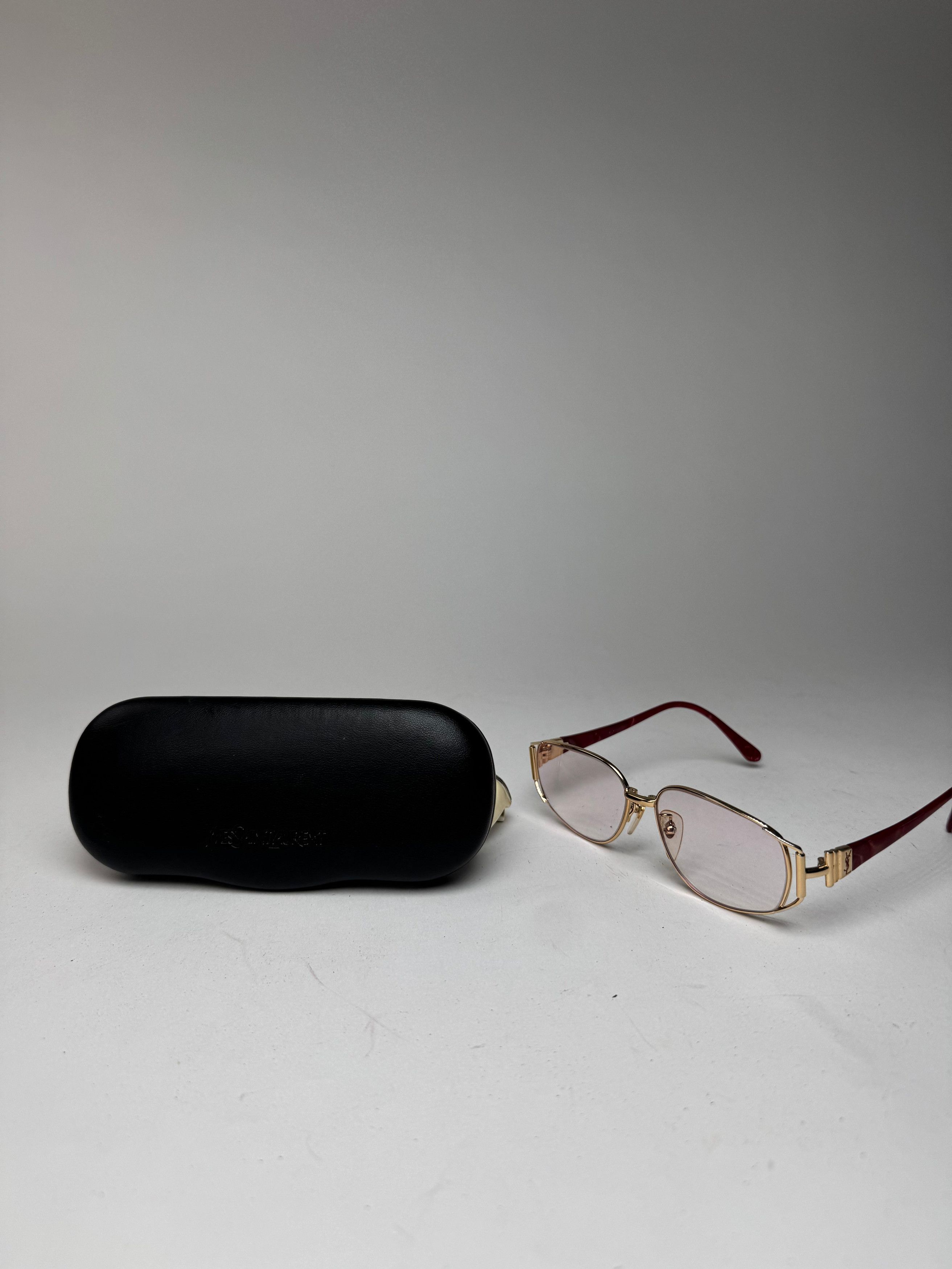 Other Vintage Yves Saint Laurent Sunglasses Red Gold Size ONE SIZE - 2 Thumbnail