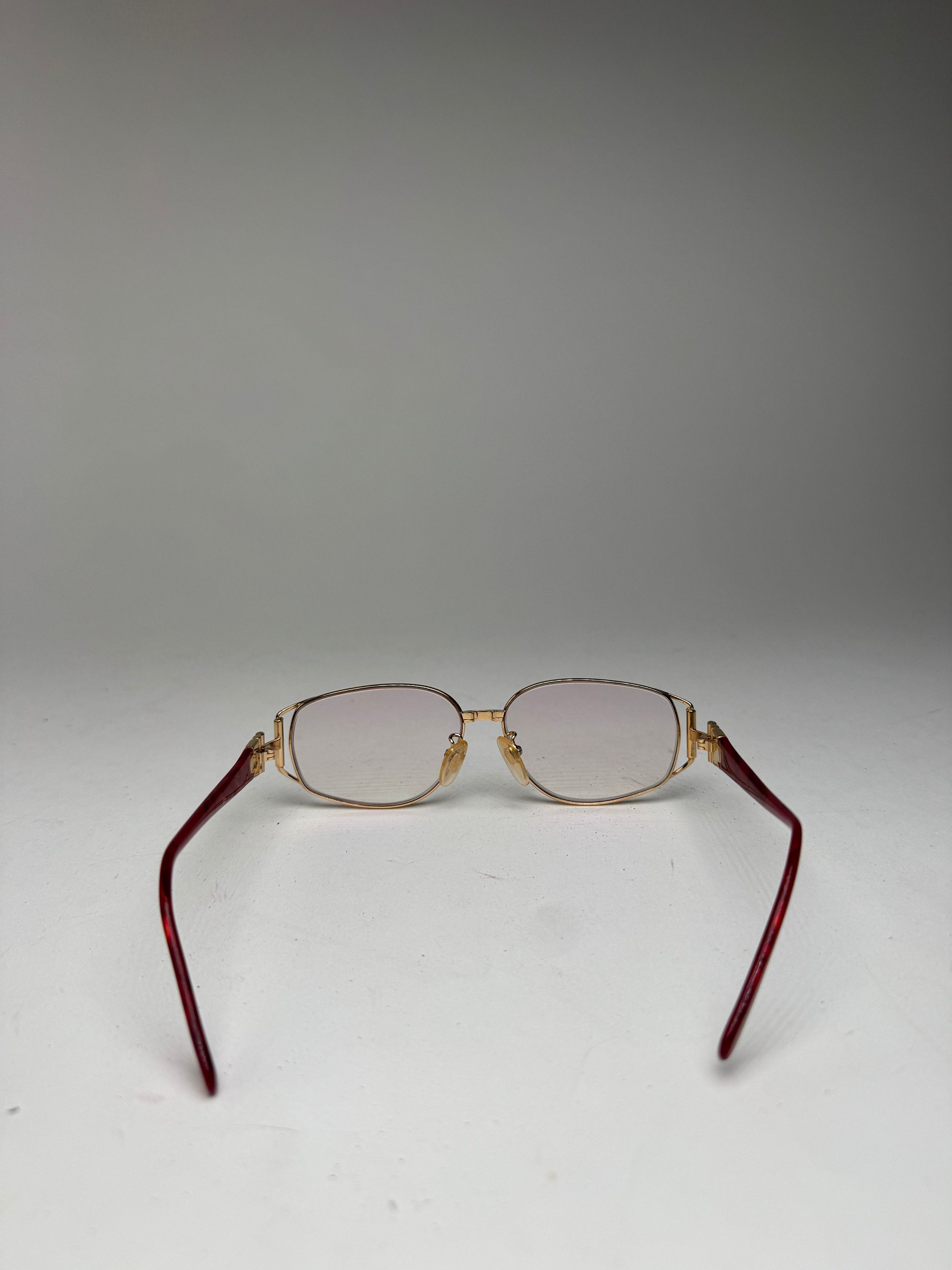 Other Vintage Yves Saint Laurent Sunglasses Red Gold Size ONE SIZE - 9 Thumbnail