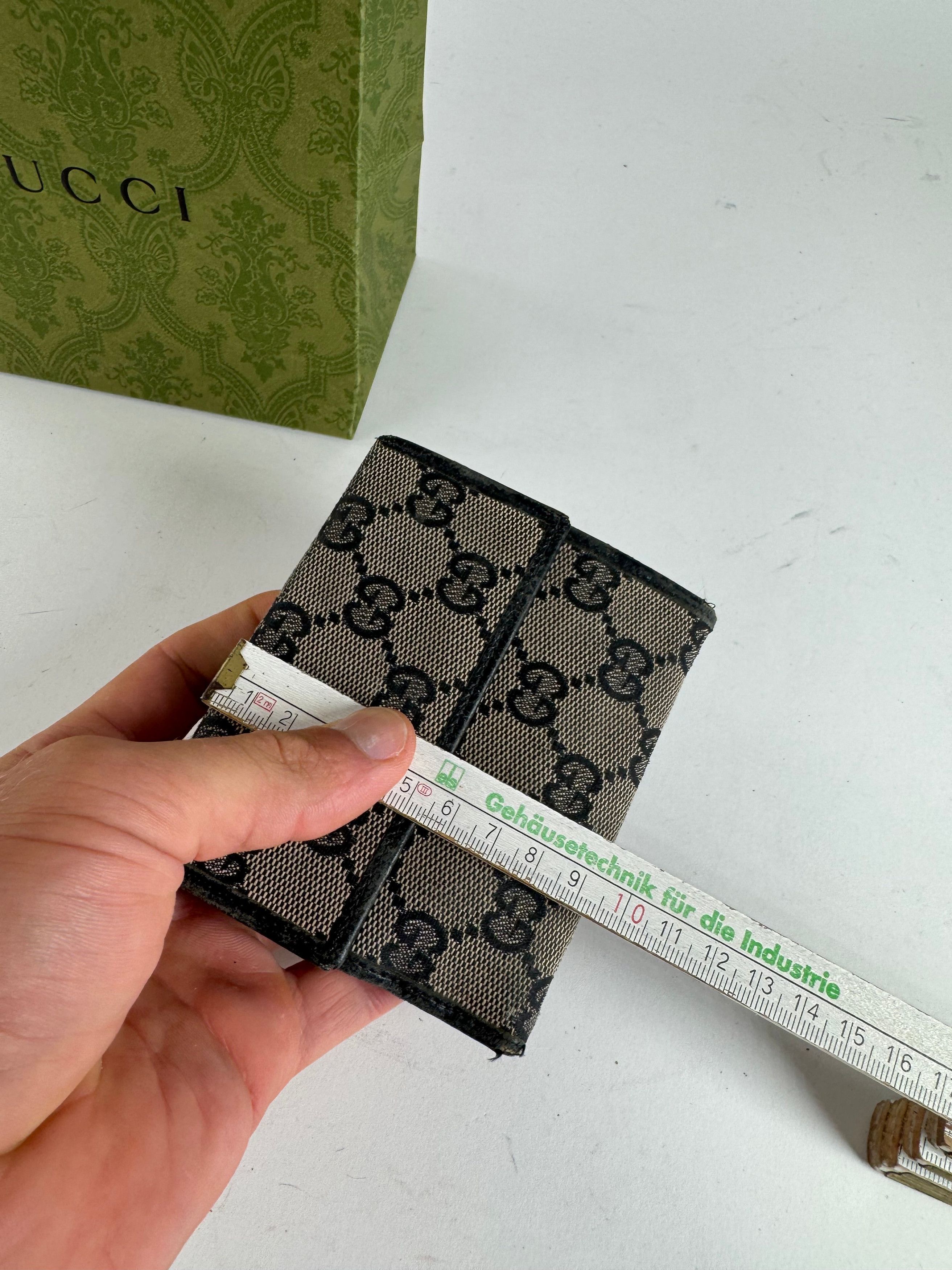 Gucci Vintage Monogram wallet black brown Size ONE SIZE - 11 Thumbnail