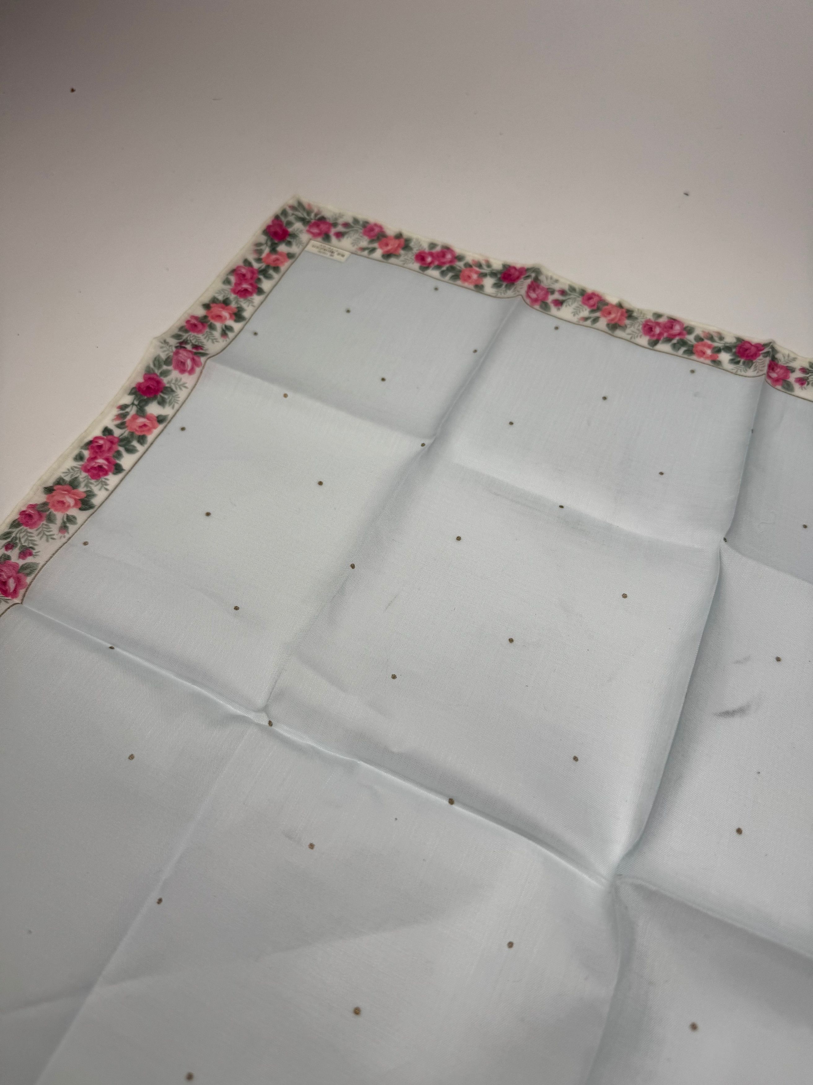 Dior Vintage Floral scarf babyblue Size ONE SIZE - 5 Thumbnail