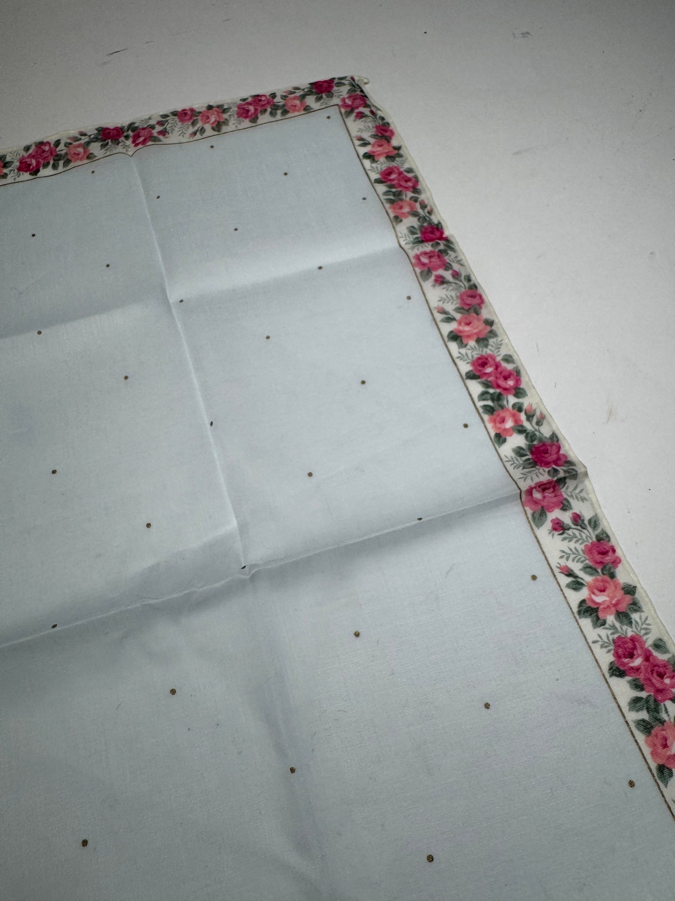 Dior Vintage Floral scarf babyblue Size ONE SIZE - 6 Thumbnail