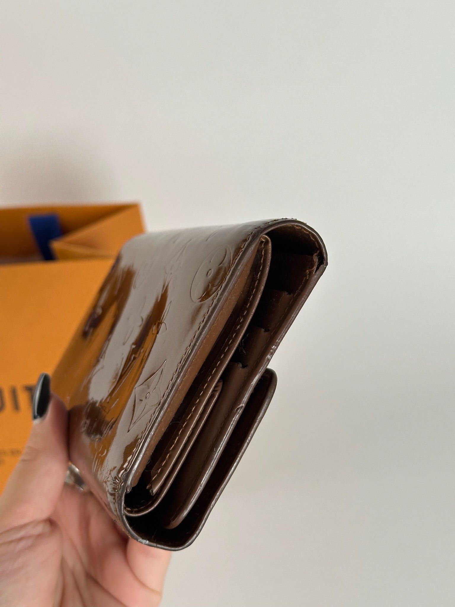 Louis Vuitton Vintage Vernis Leather wallet brown orange Size ONE SIZE - 11 Thumbnail