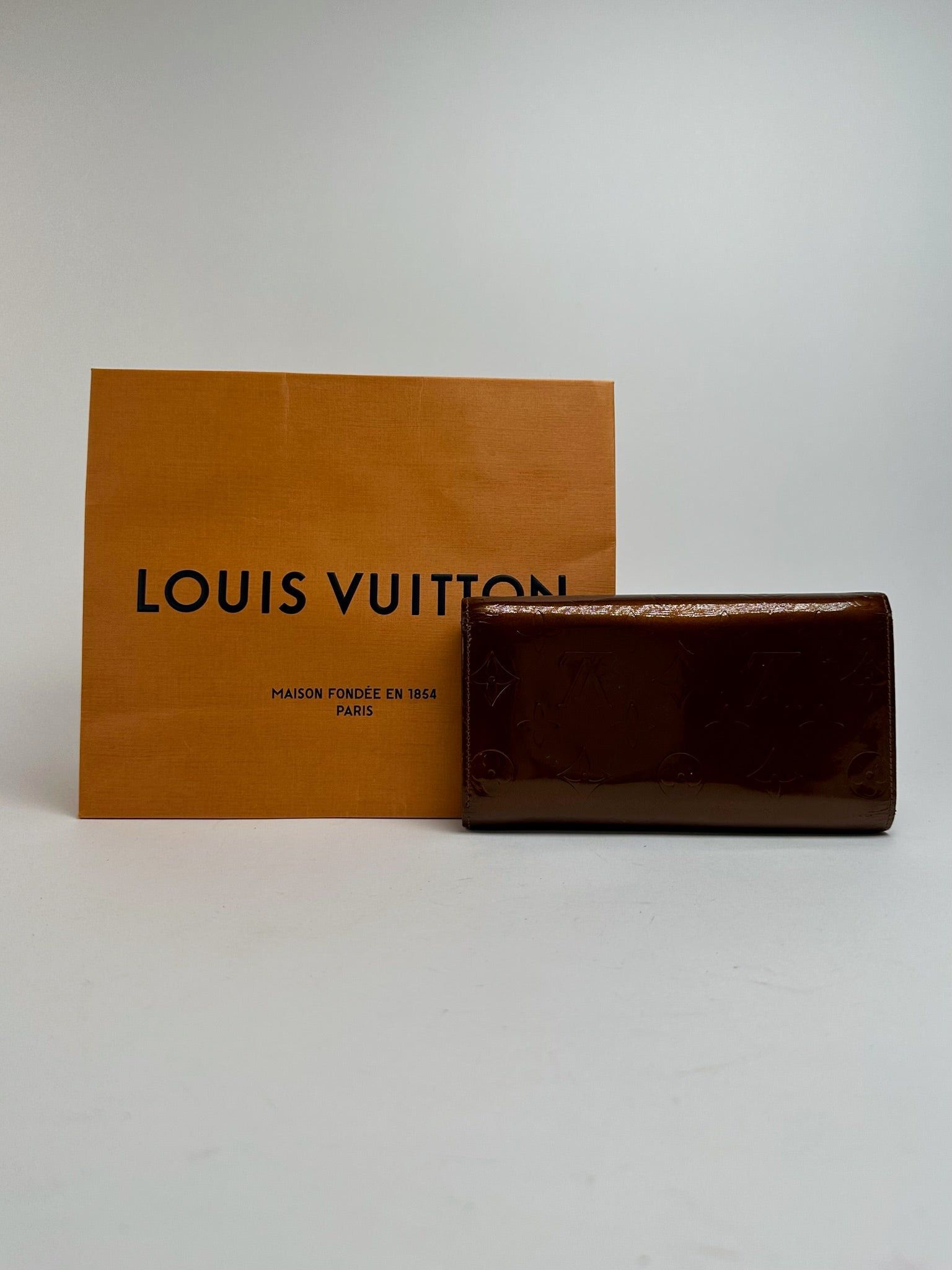 Louis Vuitton Vintage Vernis Leather wallet brown orange Size ONE SIZE - 2 Thumbnail