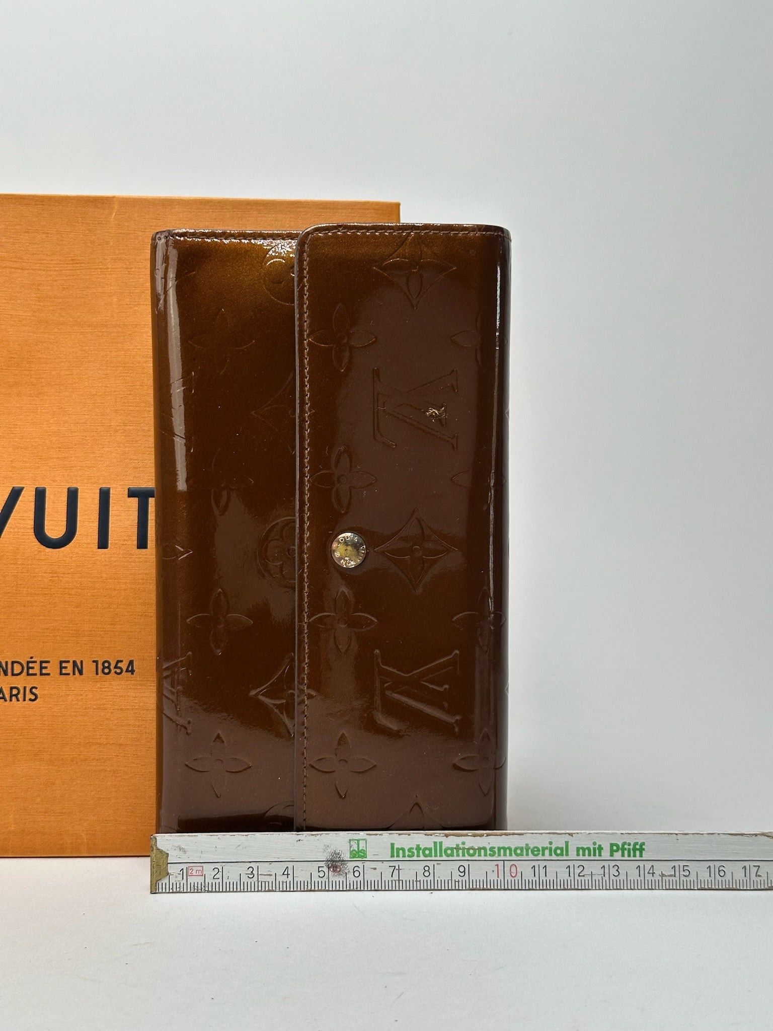 Louis Vuitton Vintage Vernis Leather wallet brown orange Size ONE SIZE - 14 Thumbnail