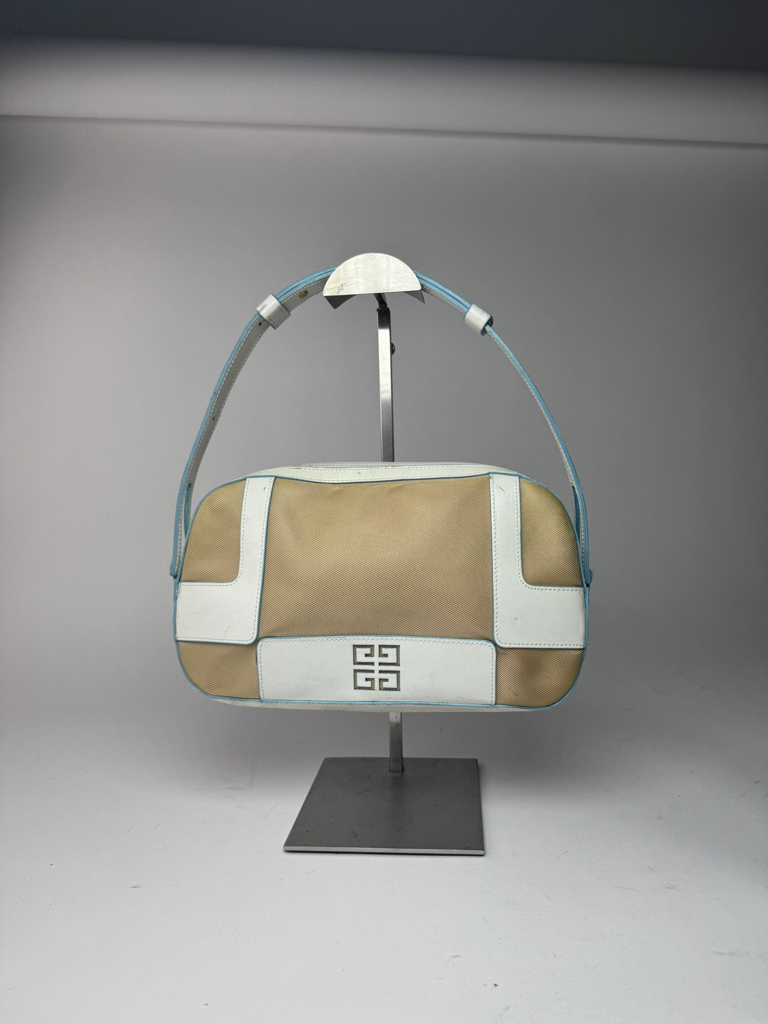 Givenchy Vintage 4G leather cotton bag blue white beige Size ONE SIZE - 15 Thumbnail