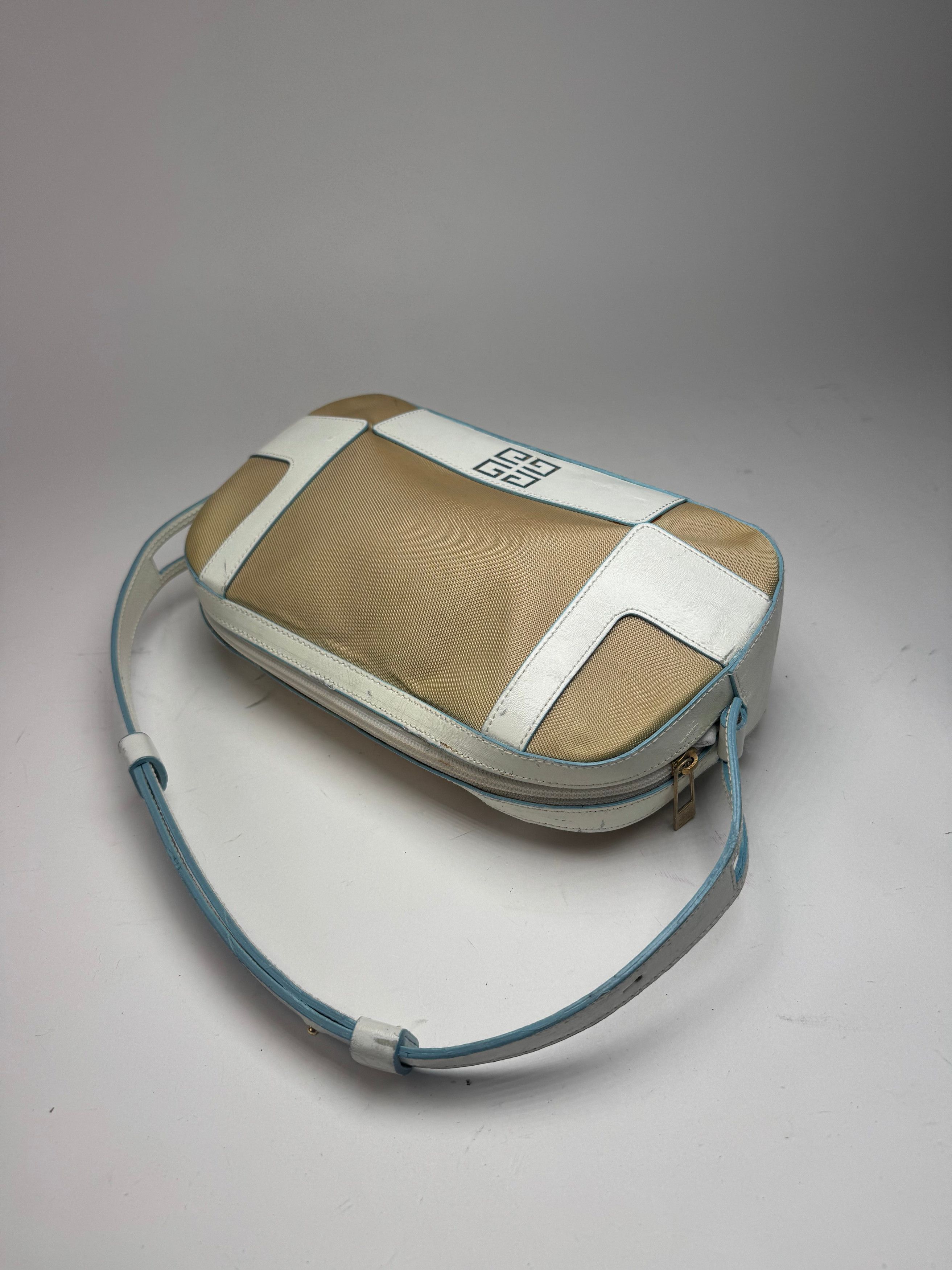 Givenchy Vintage 4G leather cotton bag blue white beige Size ONE SIZE - 9 Thumbnail