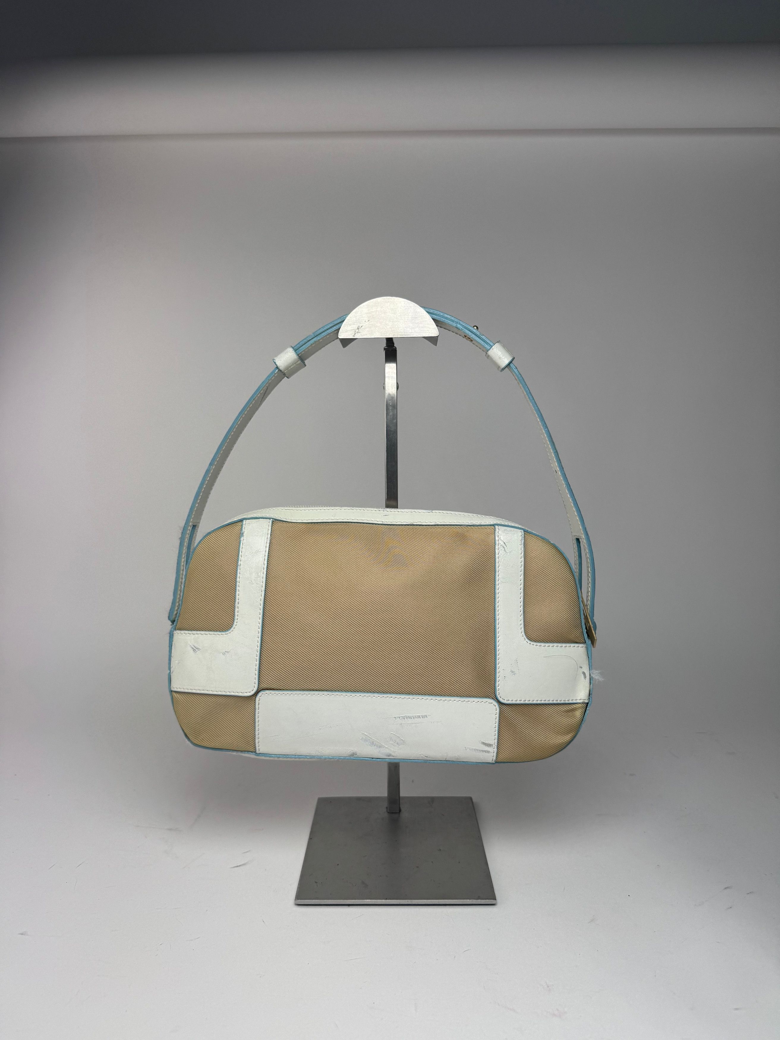 Givenchy Vintage 4G leather cotton bag blue white beige Size ONE SIZE - 8 Thumbnail