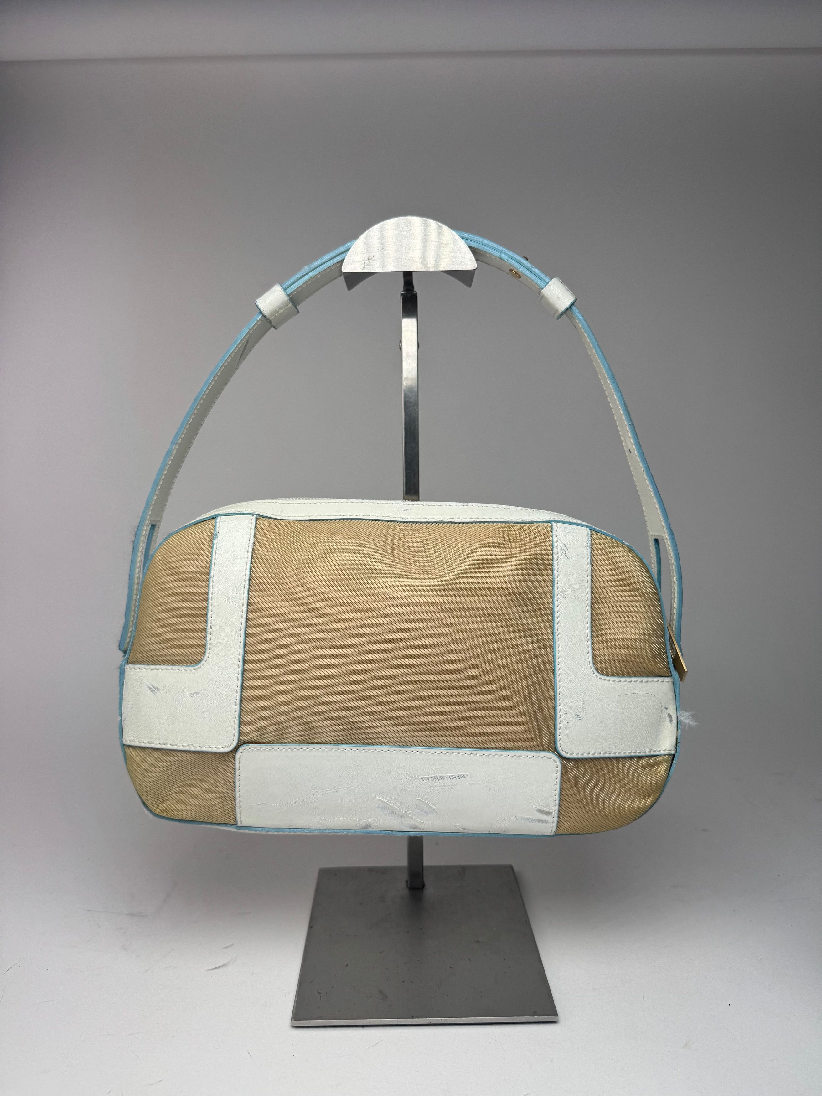 Givenchy Vintage 4G leather cotton bag blue white beige Size ONE SIZE - 2 Thumbnail