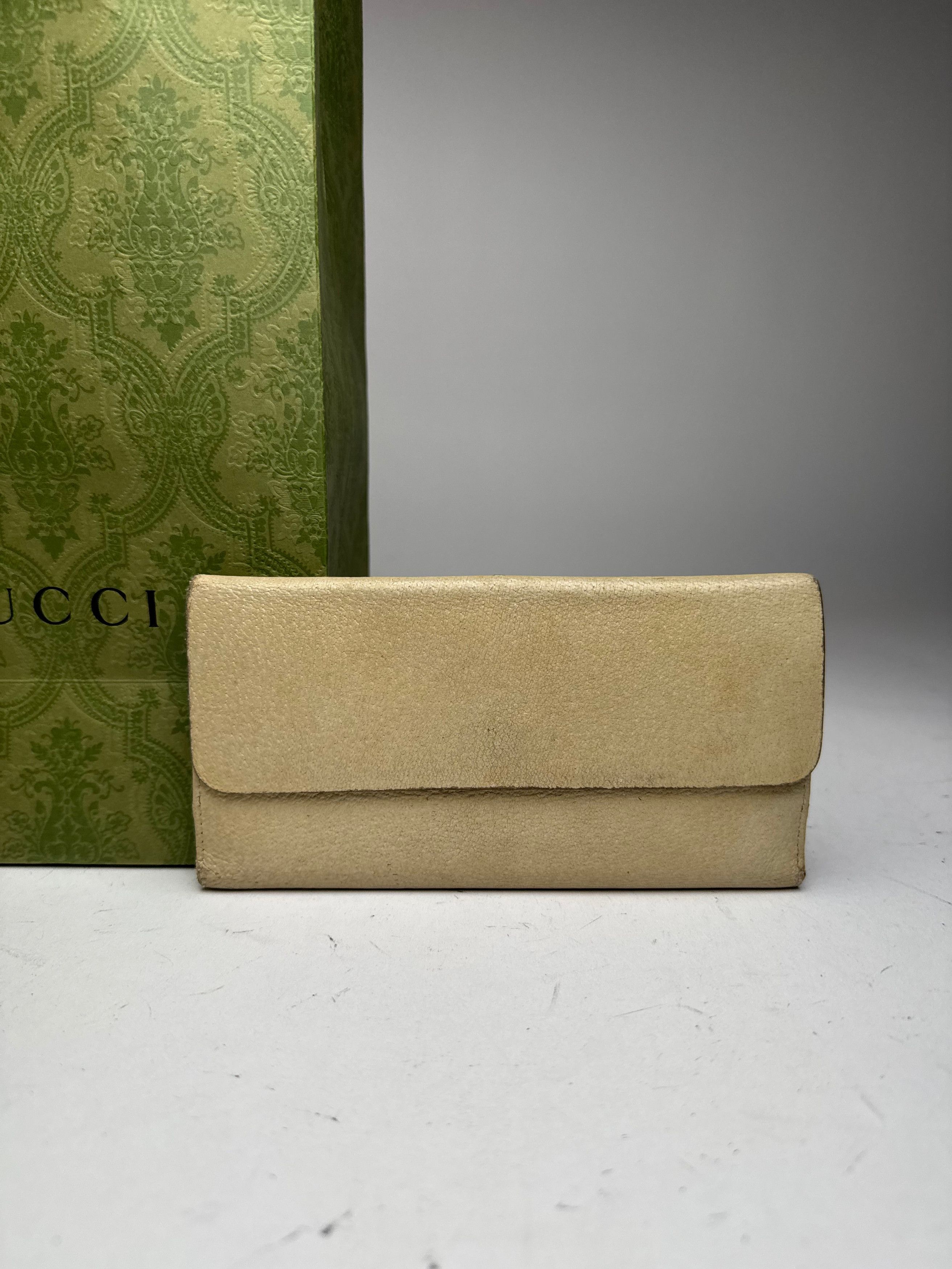 Gucci Vintage Leather wallet white Size ONE SIZE - 12 Thumbnail