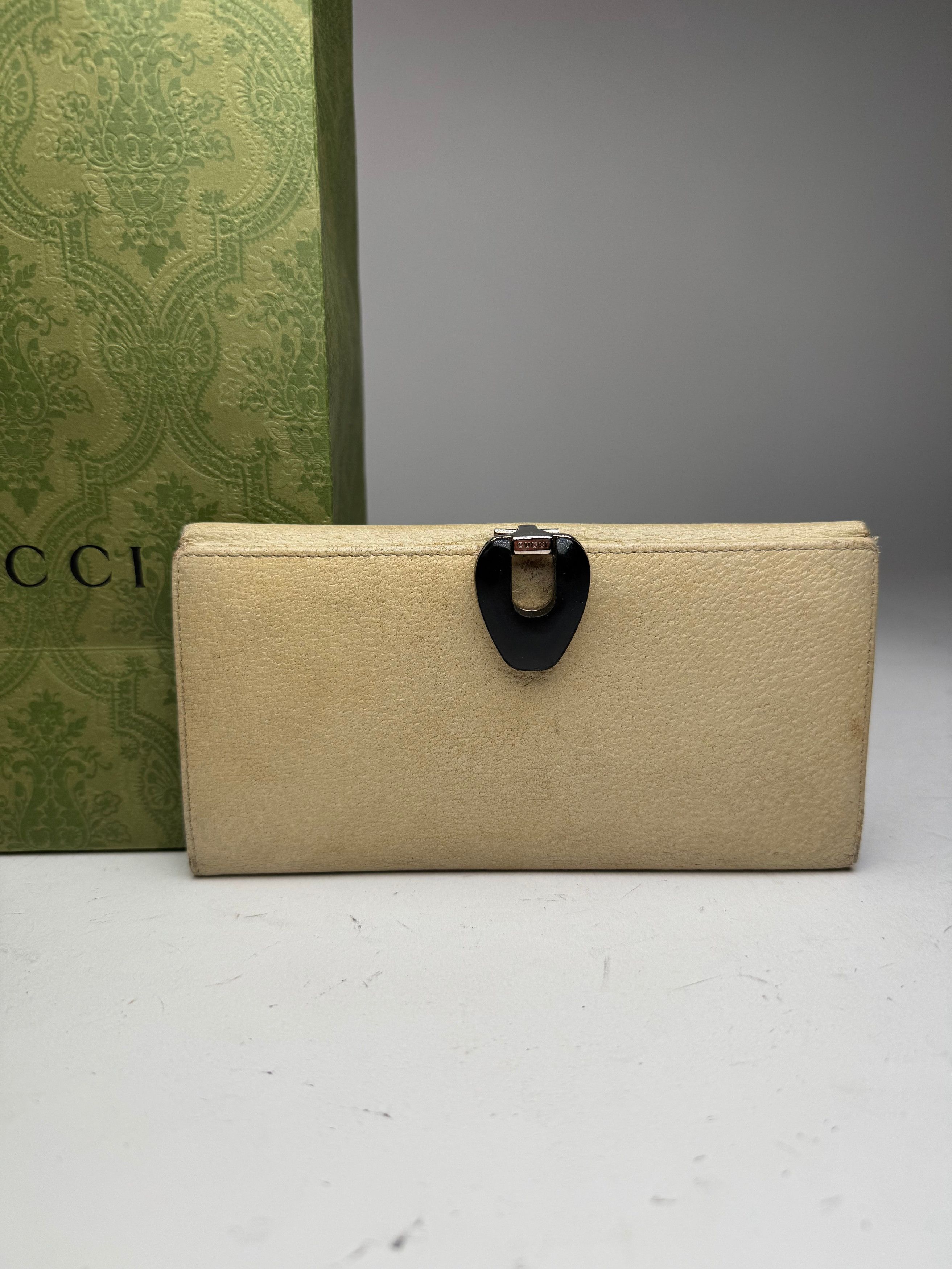 Gucci Vintage Leather wallet white Size ONE SIZE - 6 Thumbnail
