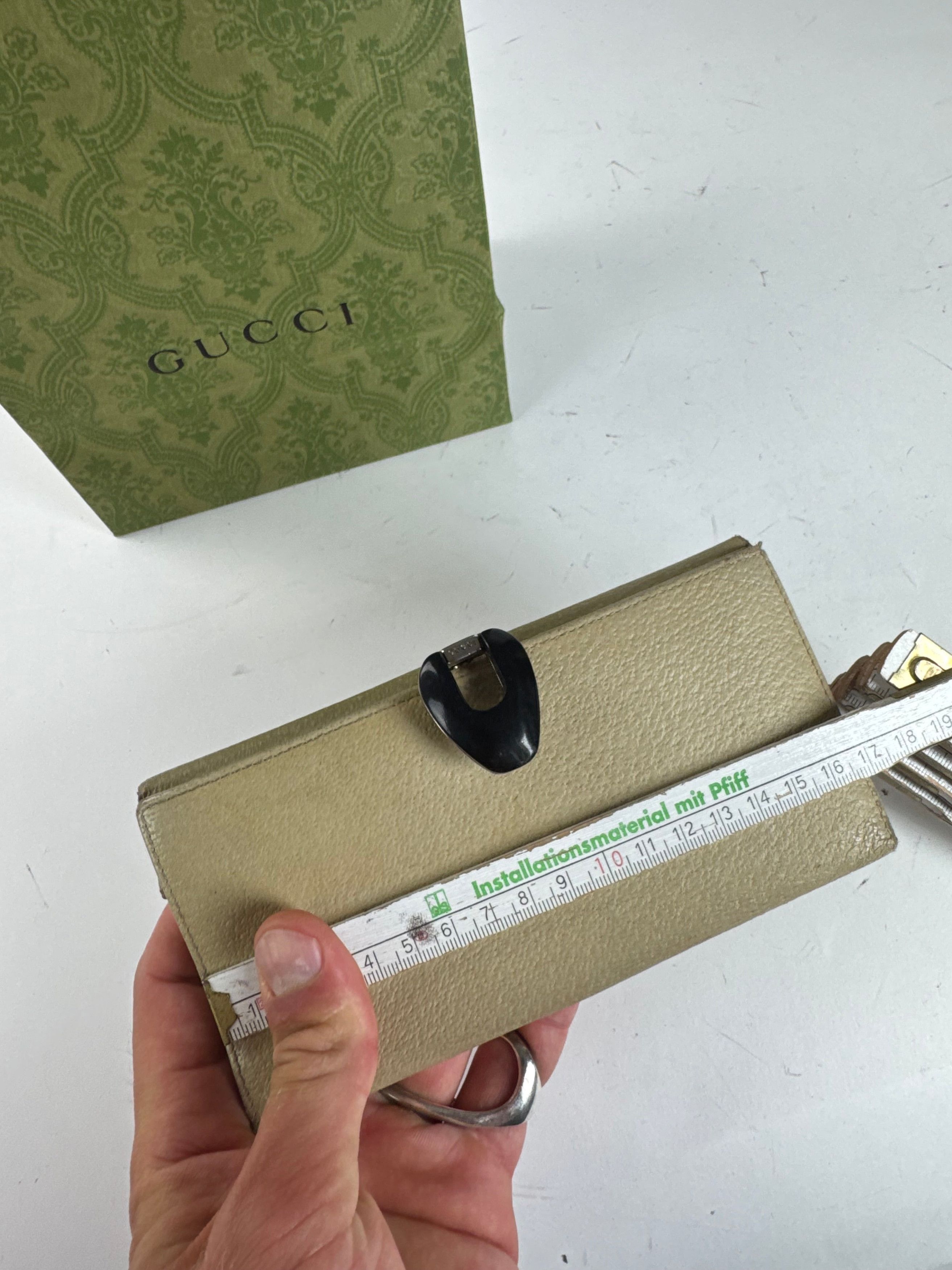 Gucci Vintage Leather wallet white Size ONE SIZE - 9 Thumbnail