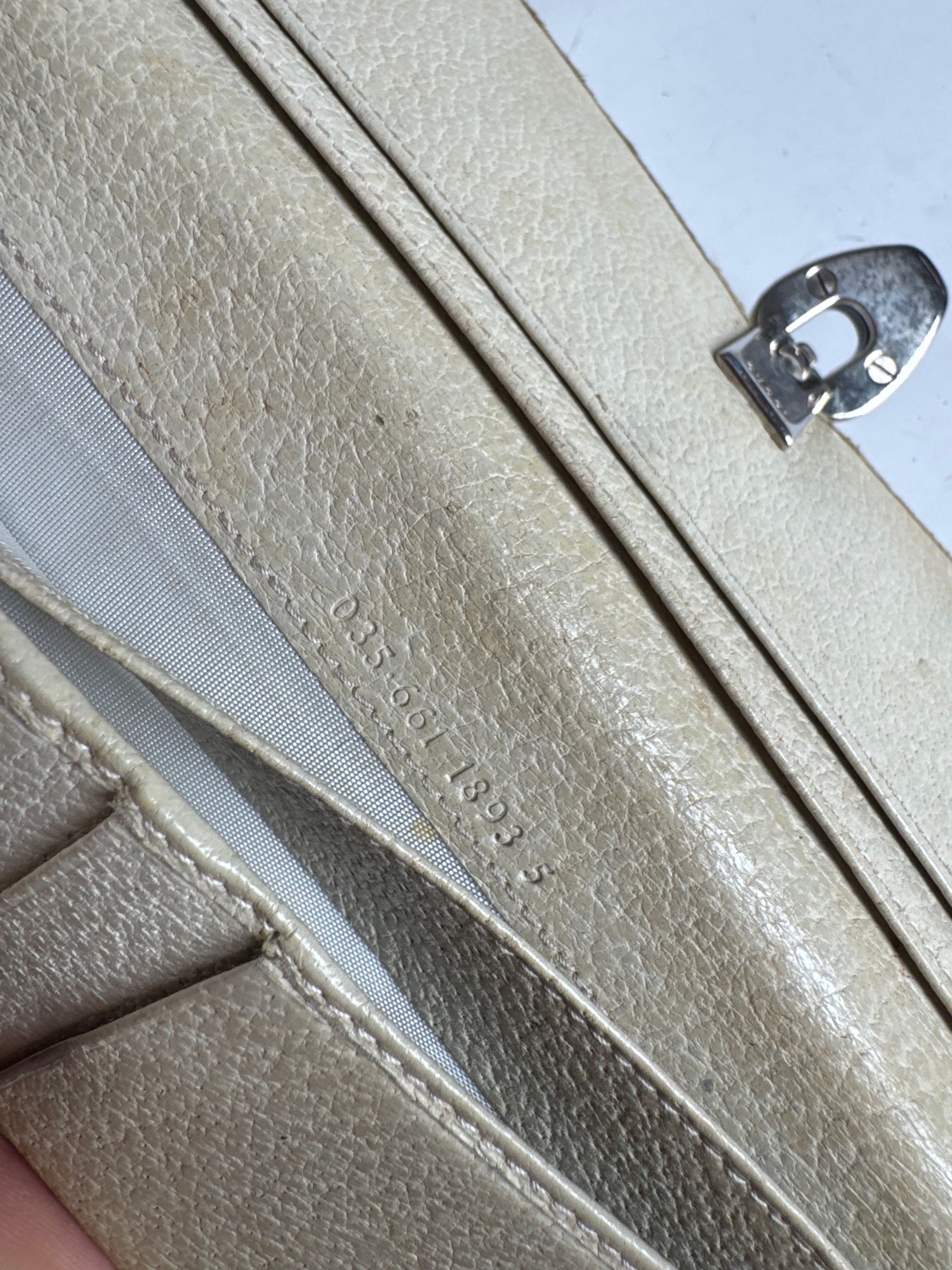 Gucci Vintage Leather wallet white Size ONE SIZE - 7 Thumbnail