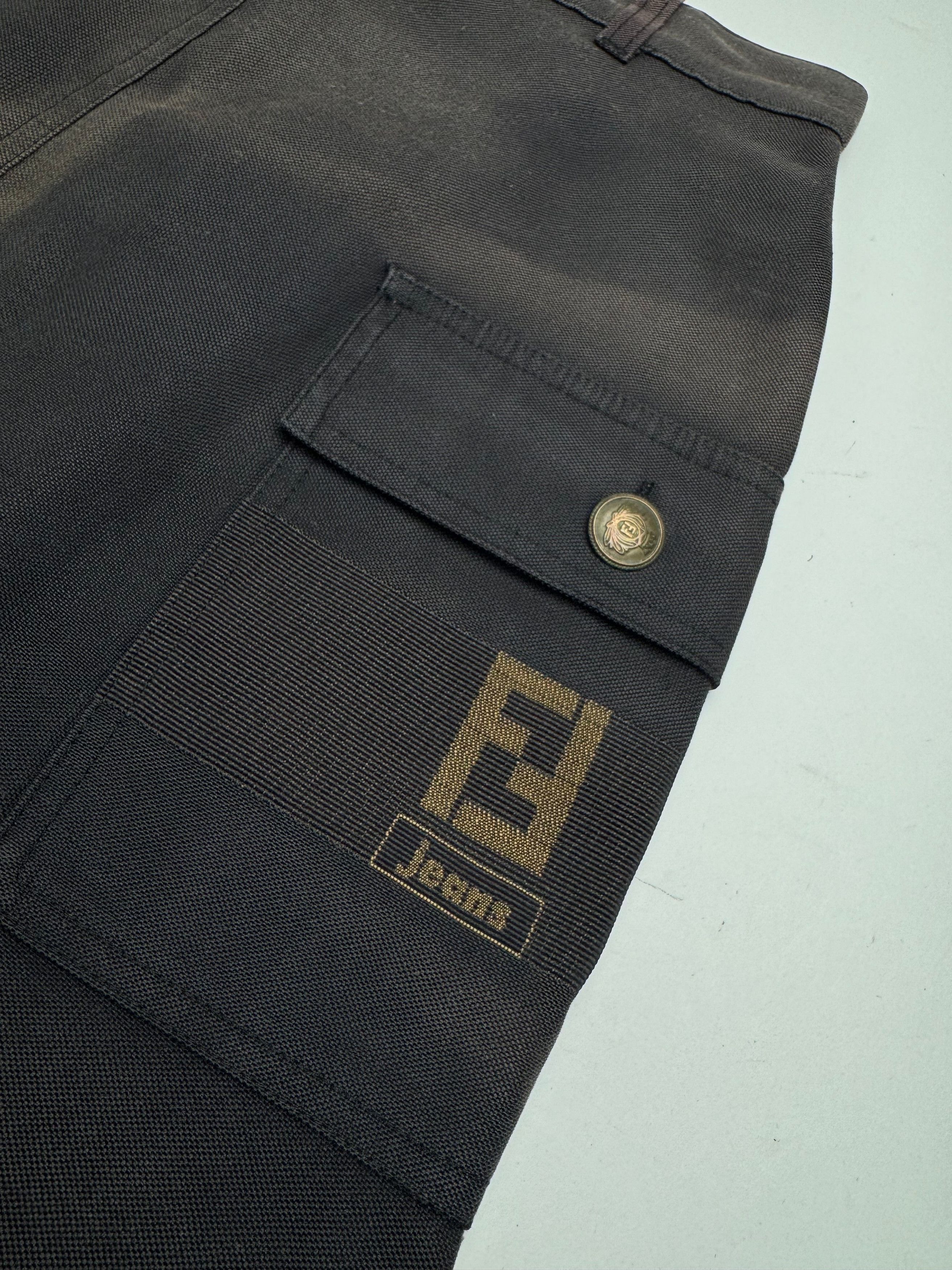 Fendi Vintage Roma Skirt Black M Size 26" / US 2 / IT 38 - 9 Thumbnail