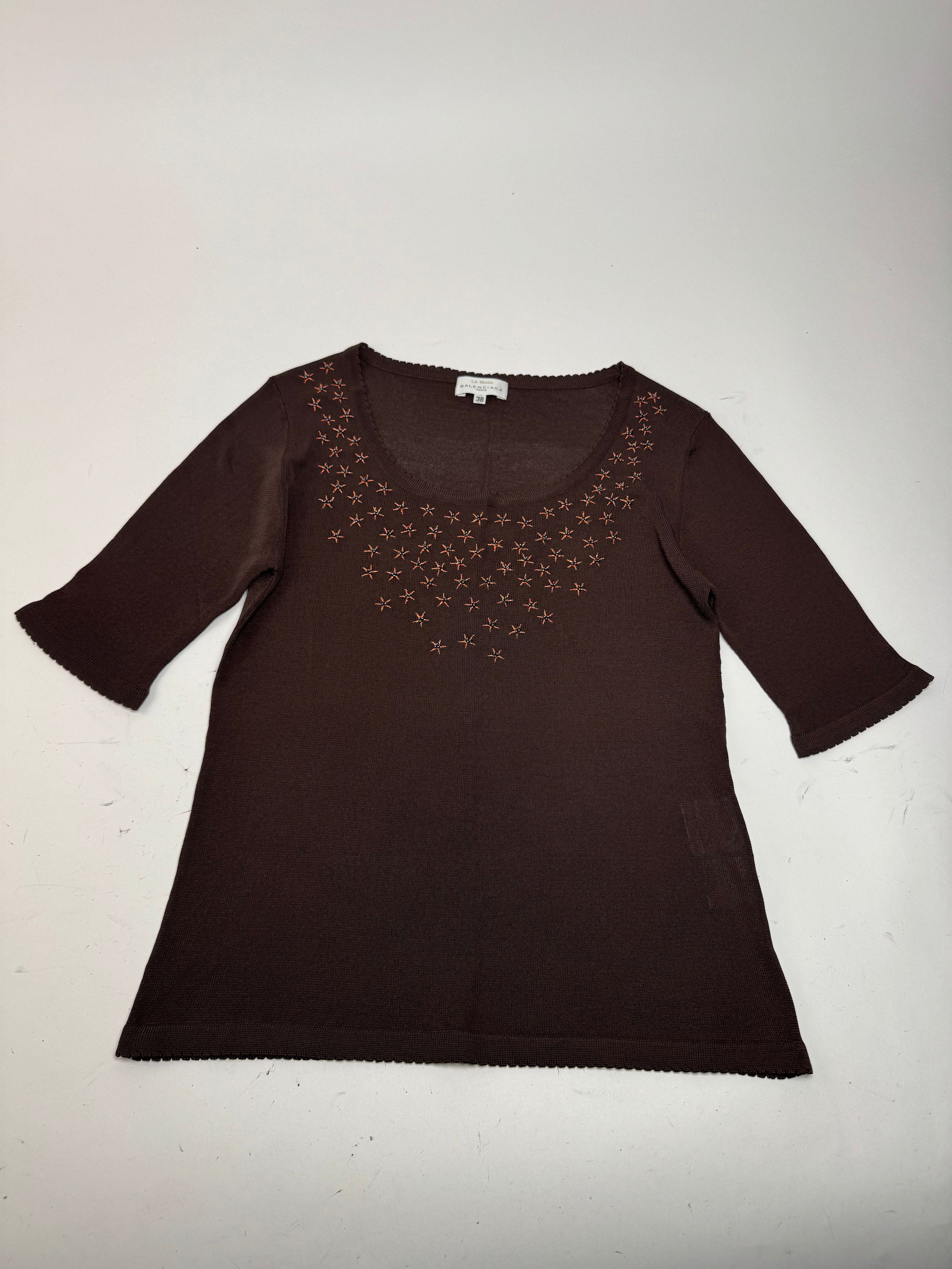Balenciaga Vintage Shirt M Brown Size M / US 6-8 / IT 42-44 - 4 Thumbnail