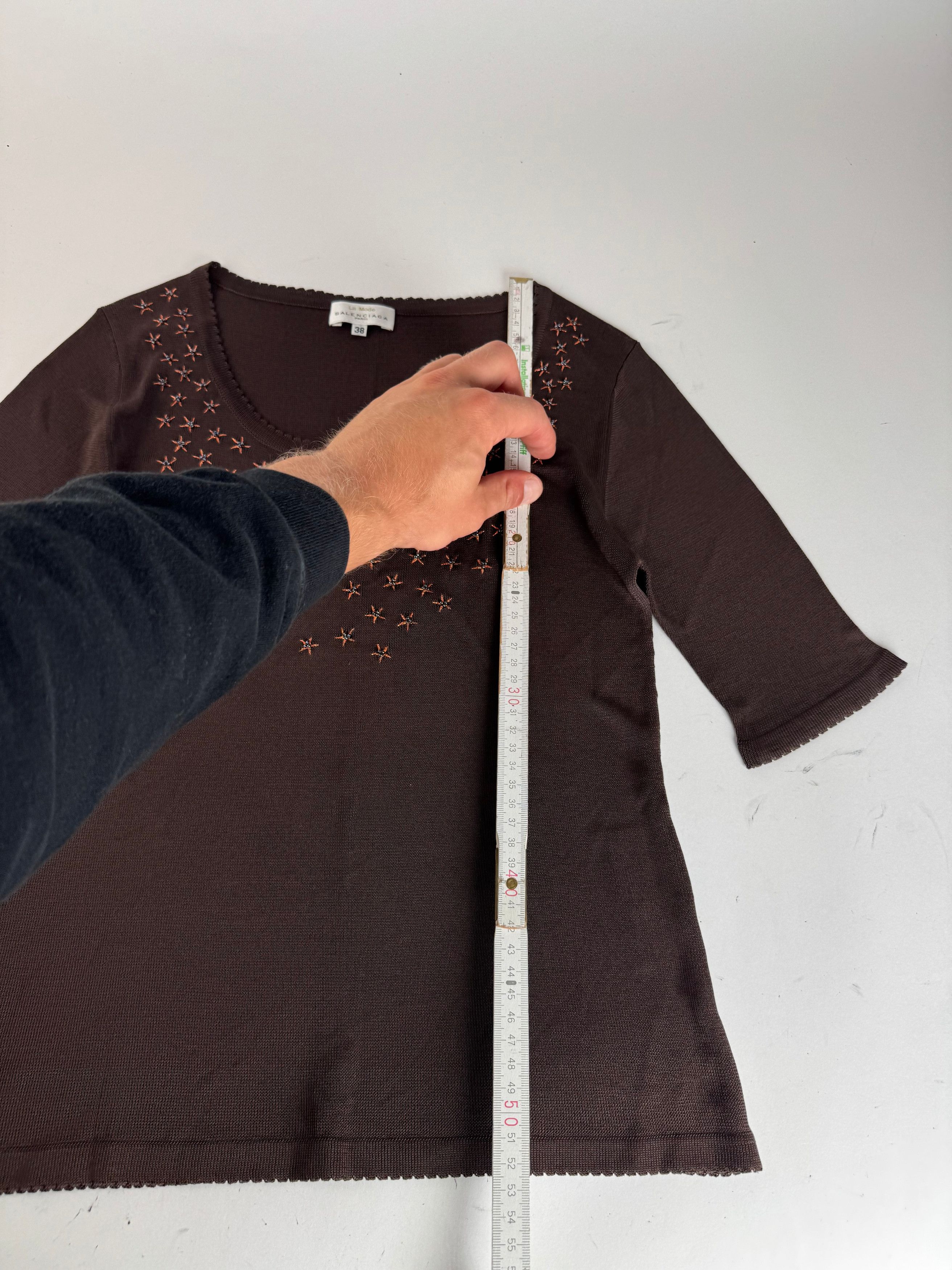 Balenciaga Vintage Shirt M Brown Size M / US 6-8 / IT 42-44 - 9 Thumbnail
