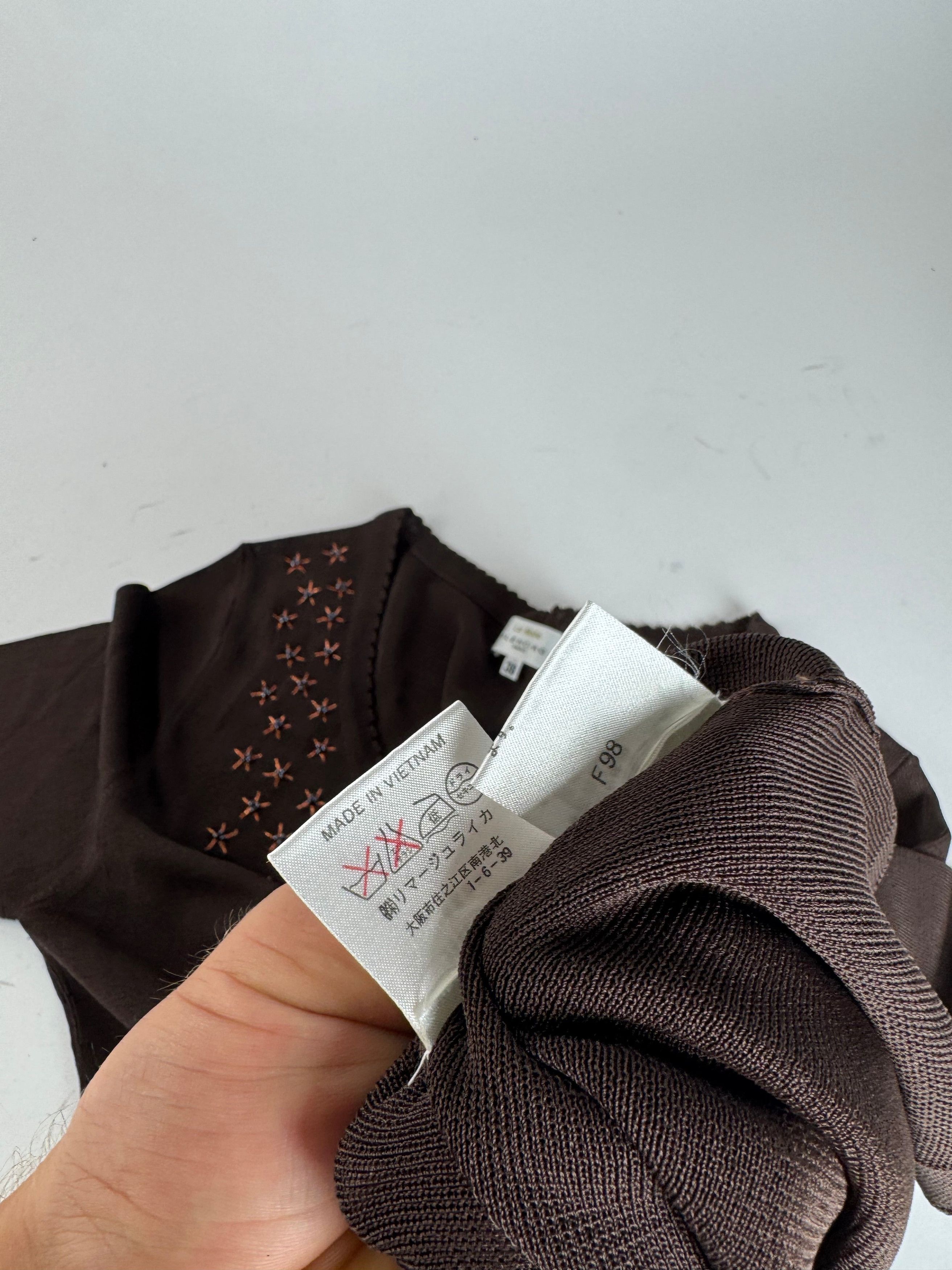 Balenciaga Vintage Shirt M Brown Size M / US 6-8 / IT 42-44 - 12 Thumbnail