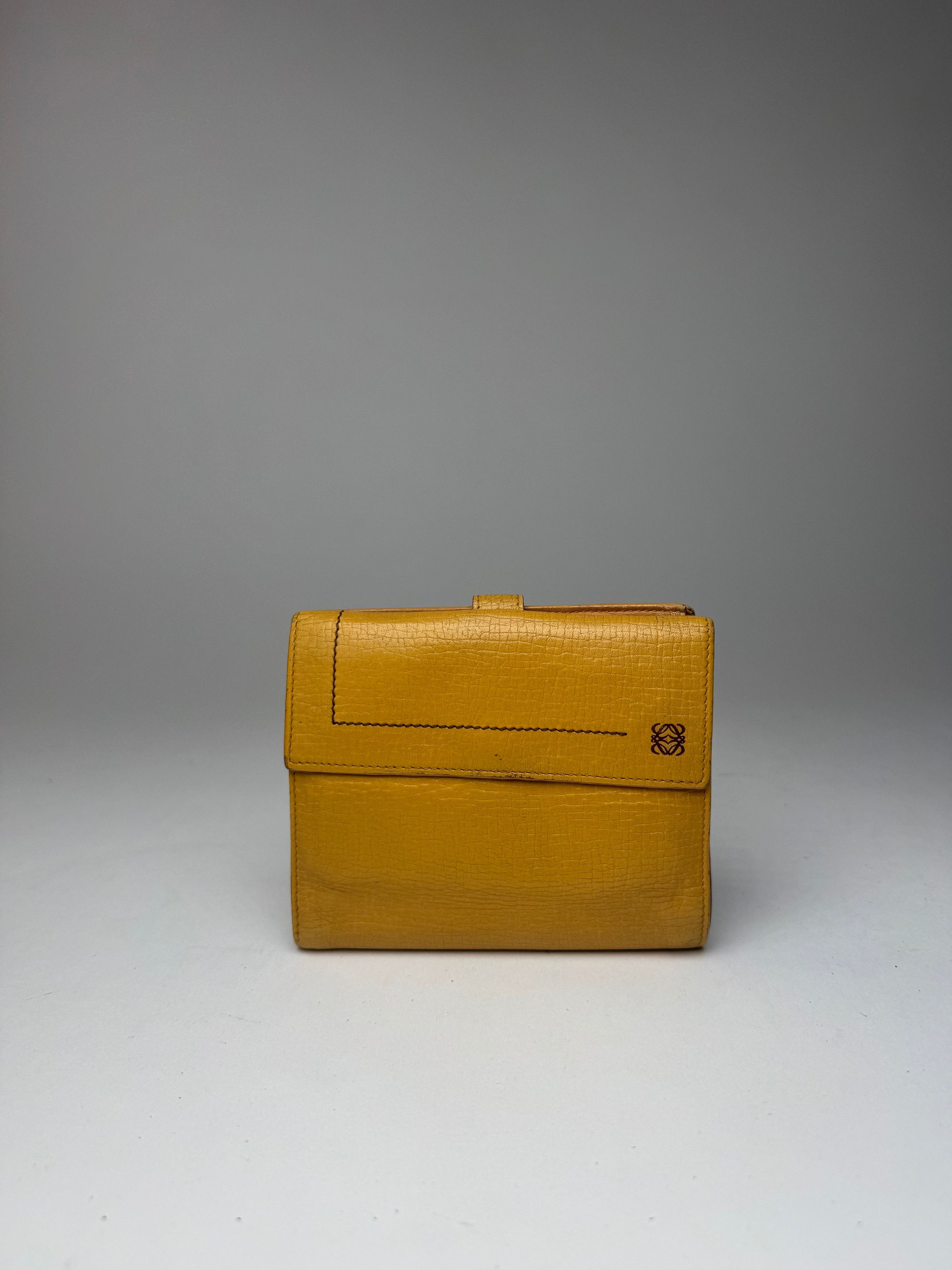 Loewe Vintage Leather wallet yellow Size ONE SIZE - 6 Thumbnail